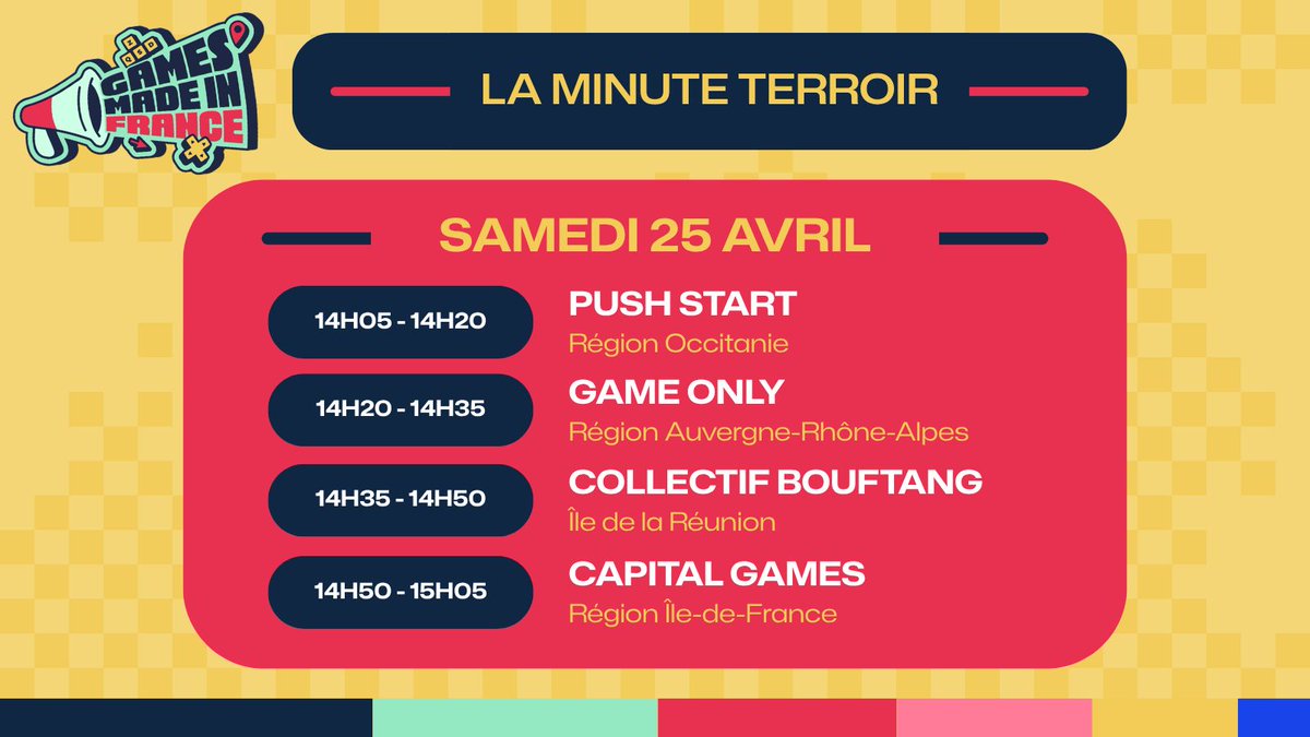 Games Made in France #GMIF26 🔜 24 au 26 avril ! tweet media