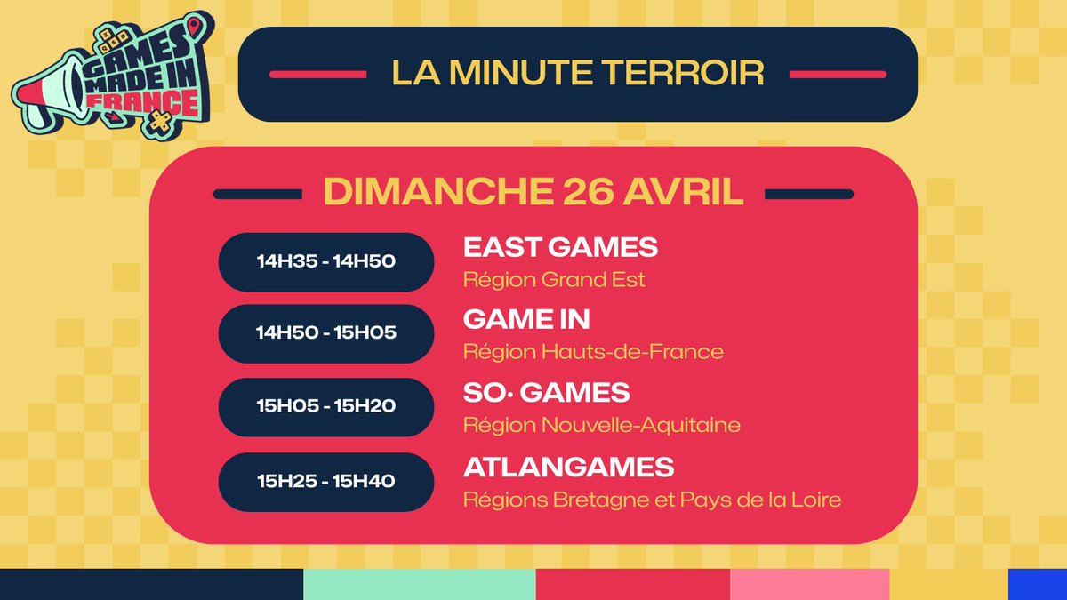 Games Made in France #GMIF26 🔜 24 au 26 avril ! tweet media