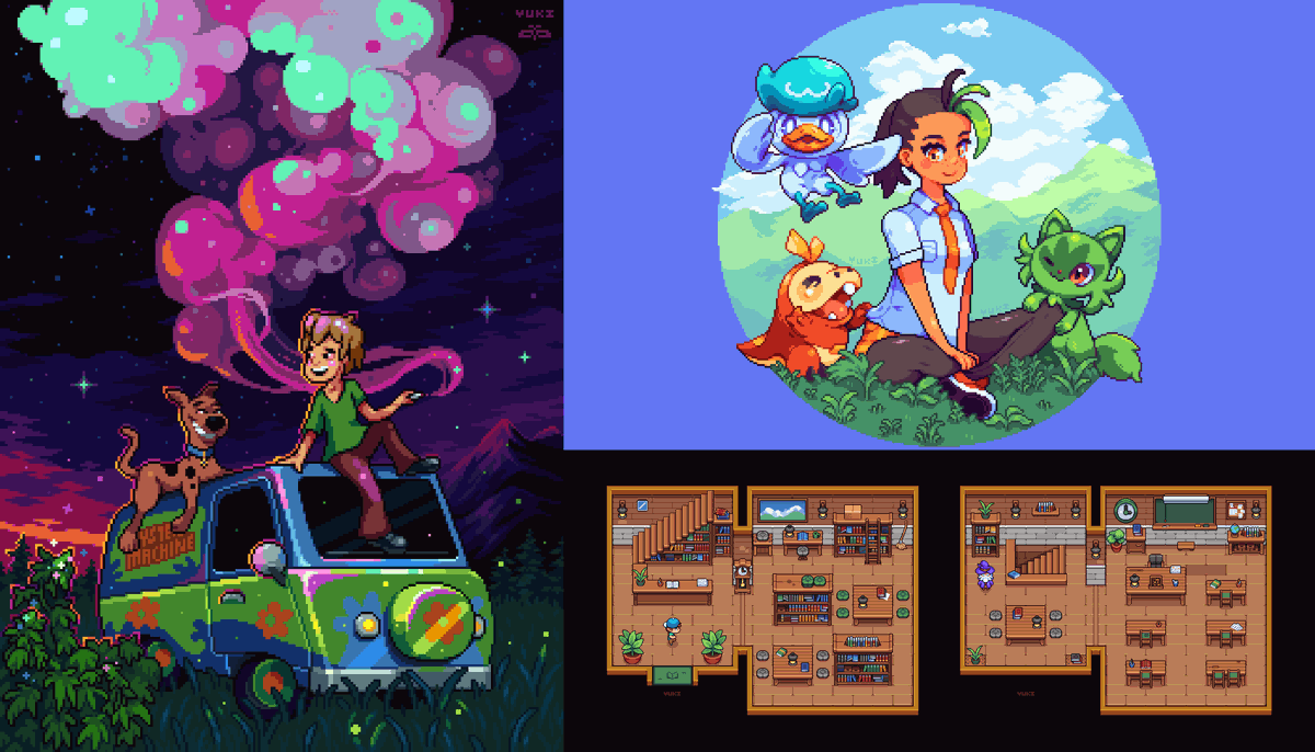 YukiPixels's tweet photo. Hey I’m Yūki, a Pixel Artist with 6 years of experience.
Available for freelance and game projects! 🎨
I create vibrant, stylized environments &amp; assets.

💼 https://t.co/UT3xHNHeTU
✉️ YukiPixels@gmail.com

#PortfolioDay #PixelArt #GameDev #IndieDev https://t.co/Arw1Fm6z55