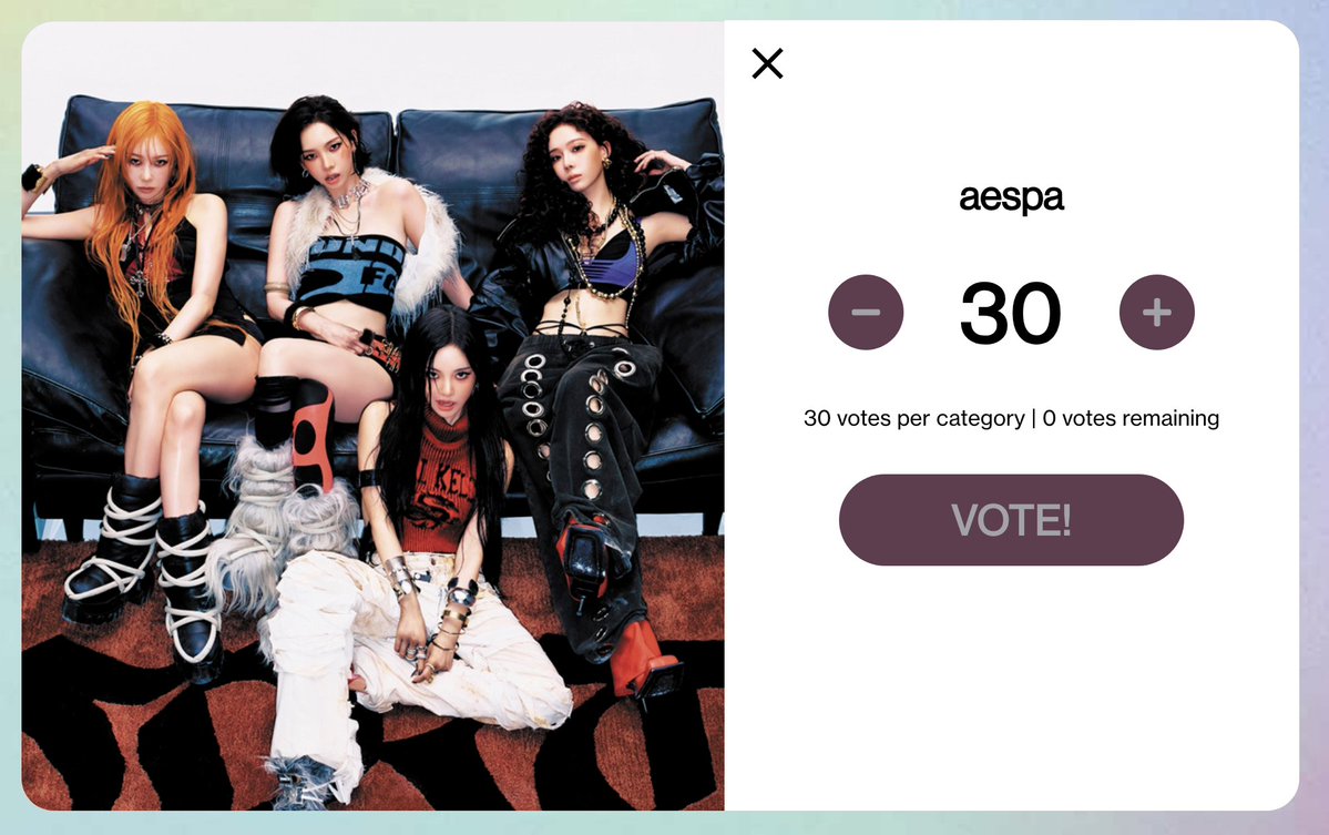 AESPA VOTING TEAM tweet media