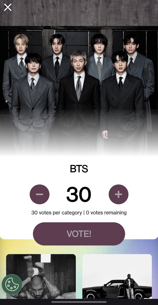 ccmamitas's tweet photo. BTS ha sido nominado en TRES categorías en los premios AMAs 2026 ‼️
A votar mamitaaas

🗳️. https://t.co/1EI9vLQsSB https://t.co/hy7YeNwcBc
