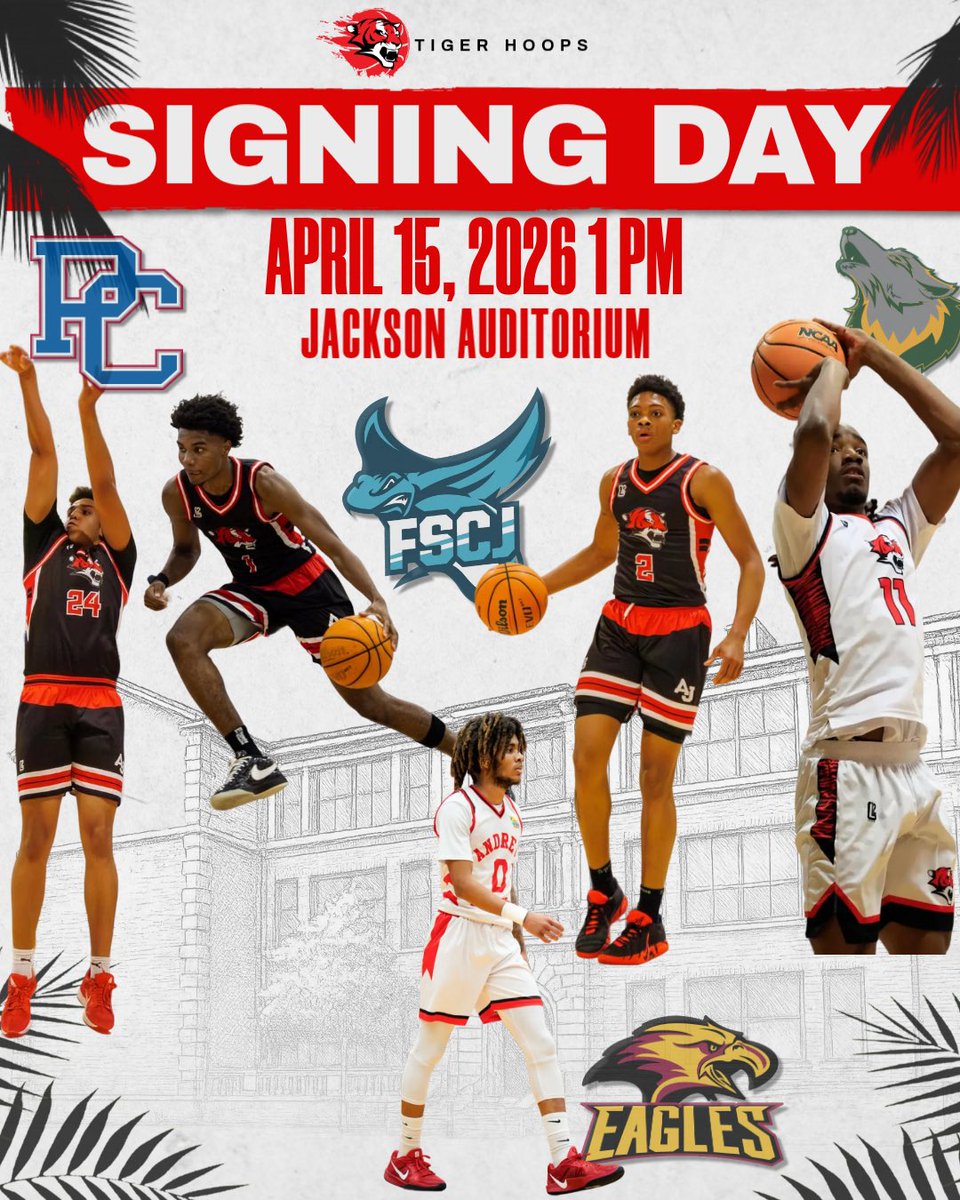 A4JaxTigers's tweet photo. Signing Day✍️🏀 Tomorrow at 1pm in the auditorium! #StudentAthletes #TheTigerExperience🐅 https://t.co/HfdTi0NLi8
