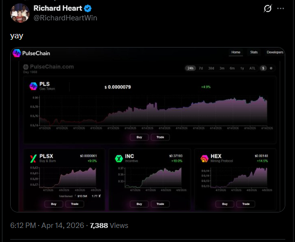 S1ckAlpha's tweet image. Can't lie I'm scared 😏

#PulseChain $HEX $INC $PLS