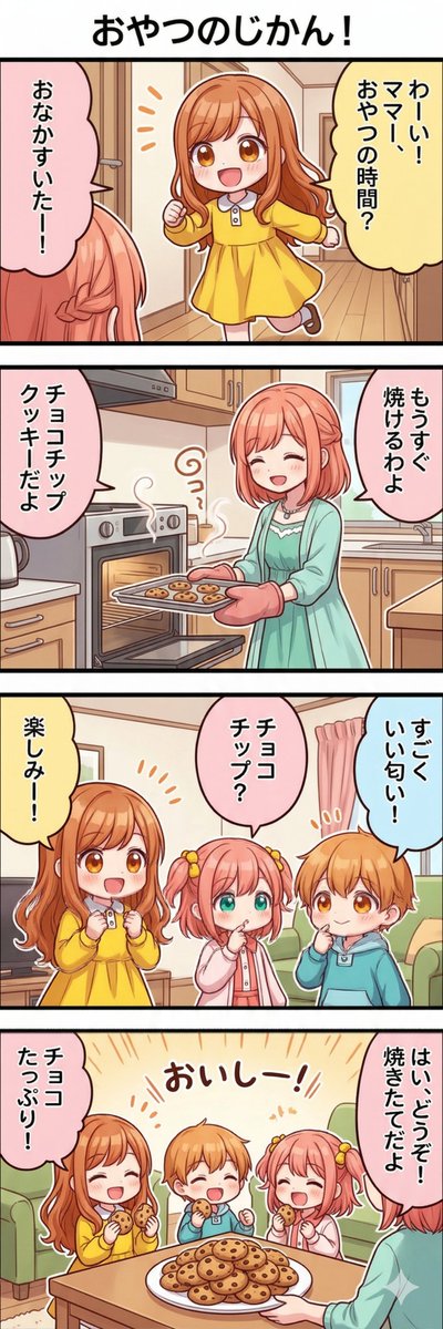 今日の4コマ:おやつのじかん!
#漫画が読めるハッシュタグ 
