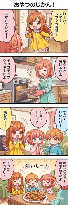 今日の4コマ:おやつのじかん!
#漫画が読めるハッシュタグ 