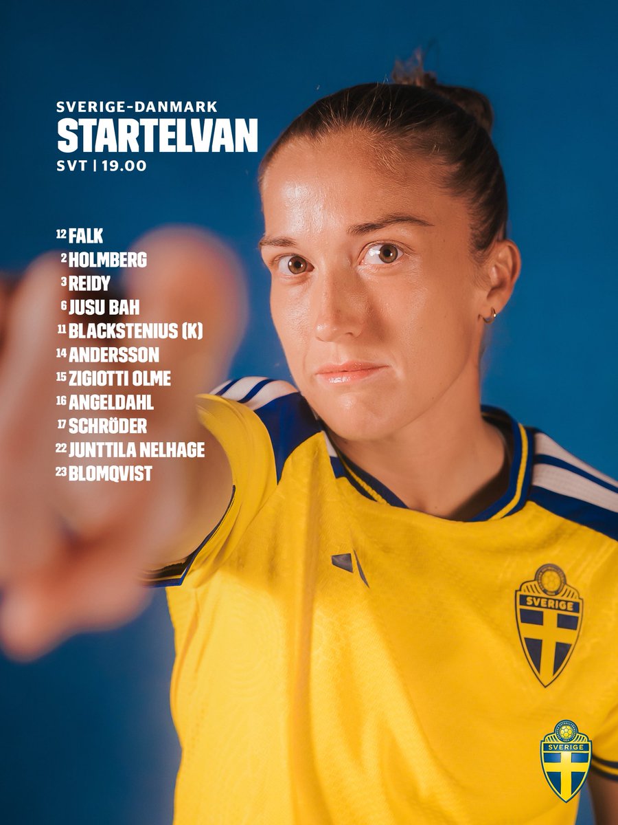 svenskfotboll's tweet image. Elvan mot Danmark i VM-kvalet. Nu kör vi! 🇸🇪