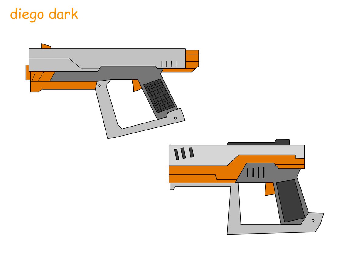 DeathNight2's tweet image. scifi guns #weapondesign #guns #pistol #digitalart