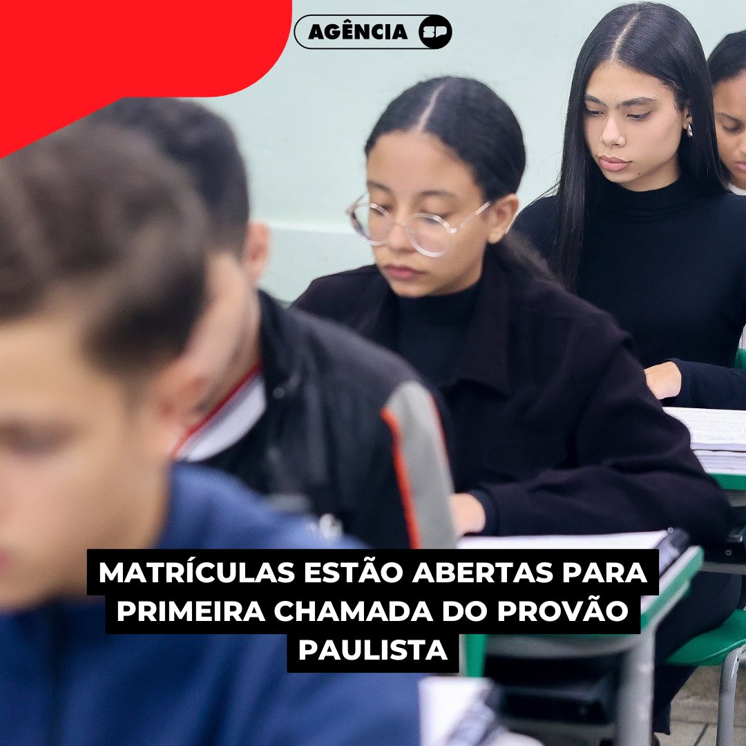agenciasp_'s tweet image. #Educação Convocados devem efetivar a matrícula online entre 14 e 15 de abril; informações sobre documentação podem ser consultadas na internet.

Leia mais: bit.ly/4vtJfQN