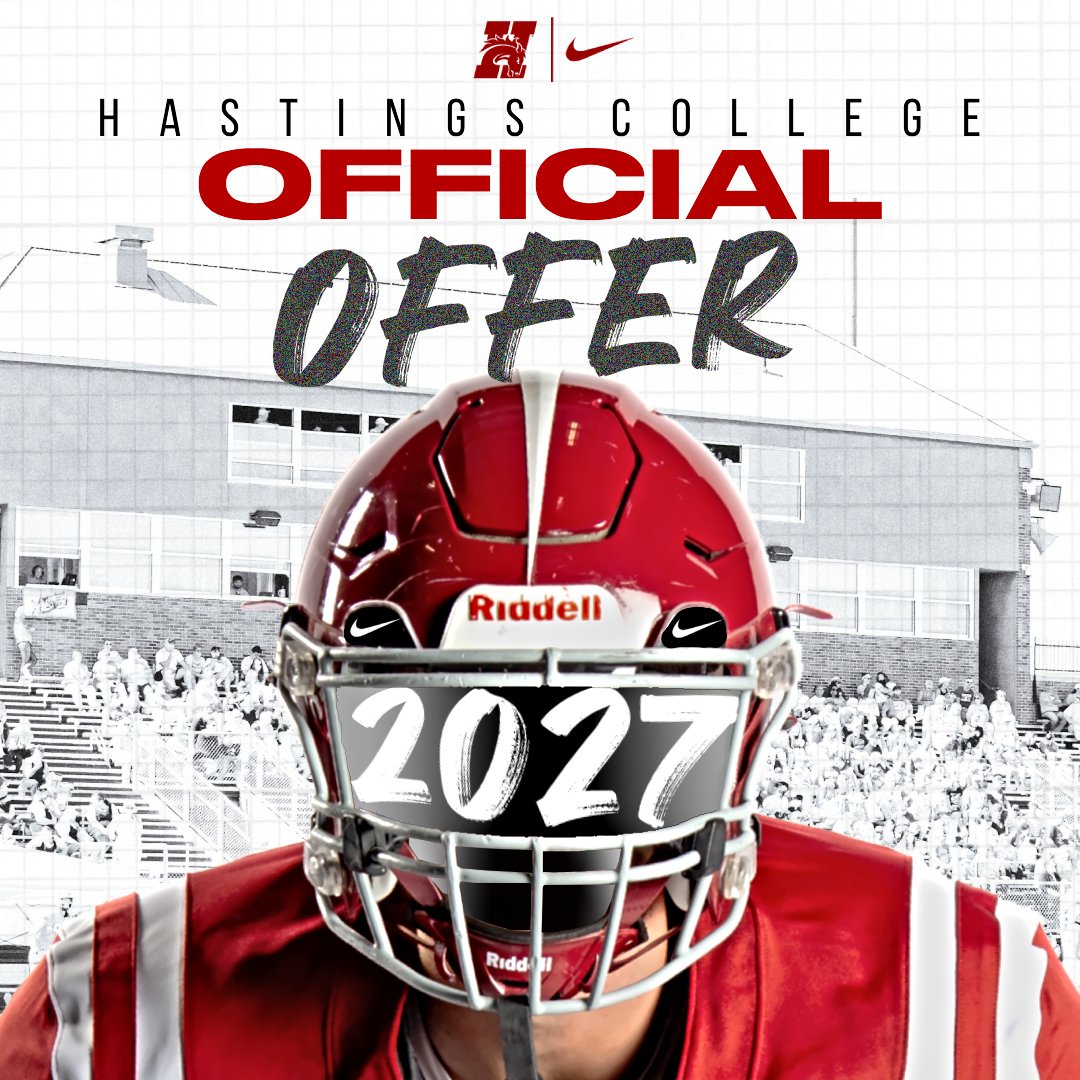 Harperklem2027's tweet photo. After a great talk with head coach Franzen, happy to receive an Official Offer to play at the next level!  Feeling Blessed  #GoBroncos  @HCBroncoFB @HastingsBroncos https://t.co/84NnaX0bfl