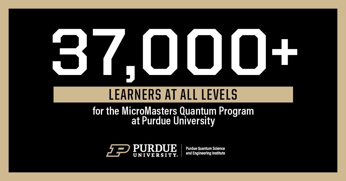 PurdueQuantum's tweet photo. The Purdue Quantum Science and Engineering Institute is providing curriculum, experiential learning opportunities, and outreach efforts to help develop the quantum workforce of the future. Learn more: https://t.co/qXwIQiVlLV #WorldQuantumDay #Quantum #WorldQuantumDayEveryDay https://t.co/ma91N7XkJB