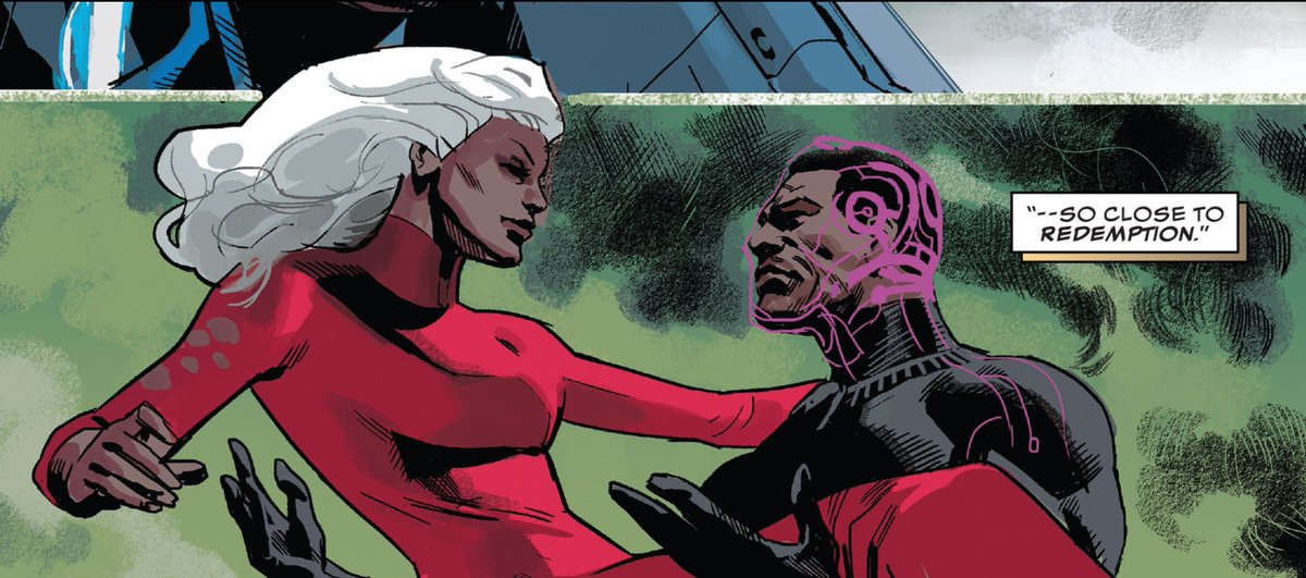 ReadDead_Usopp's tweet photo. Exactly my point. Marvel has made it to where T'Challa isn’t afforded the luxury of moving on with someone else, but Storm can. She can go off and sleep with Wolverine. She can go off and have a "thing"  with Thor.

But when it comes to T’Challa, he’s the only one who has to remain faithful. If the relationship doesn’t work out, then it doesn’t work out. But somehow, he’s the only one who is expected to stay in love with Storm.
