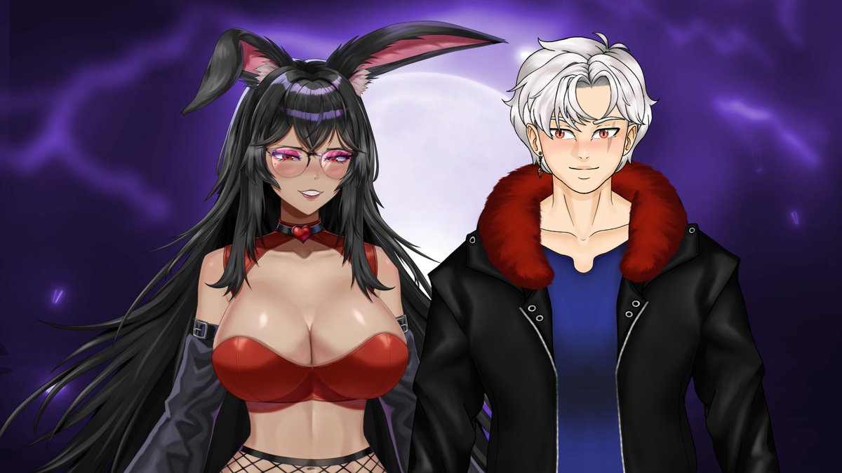 RoeBunnyVT's tweet photo. Good morning fluffle!~ 💜🐇

What do you think happens when a Antarctican and a bunny hang out together? Come find out!! 🫣 https://t.co/Qw0sVQkzc5