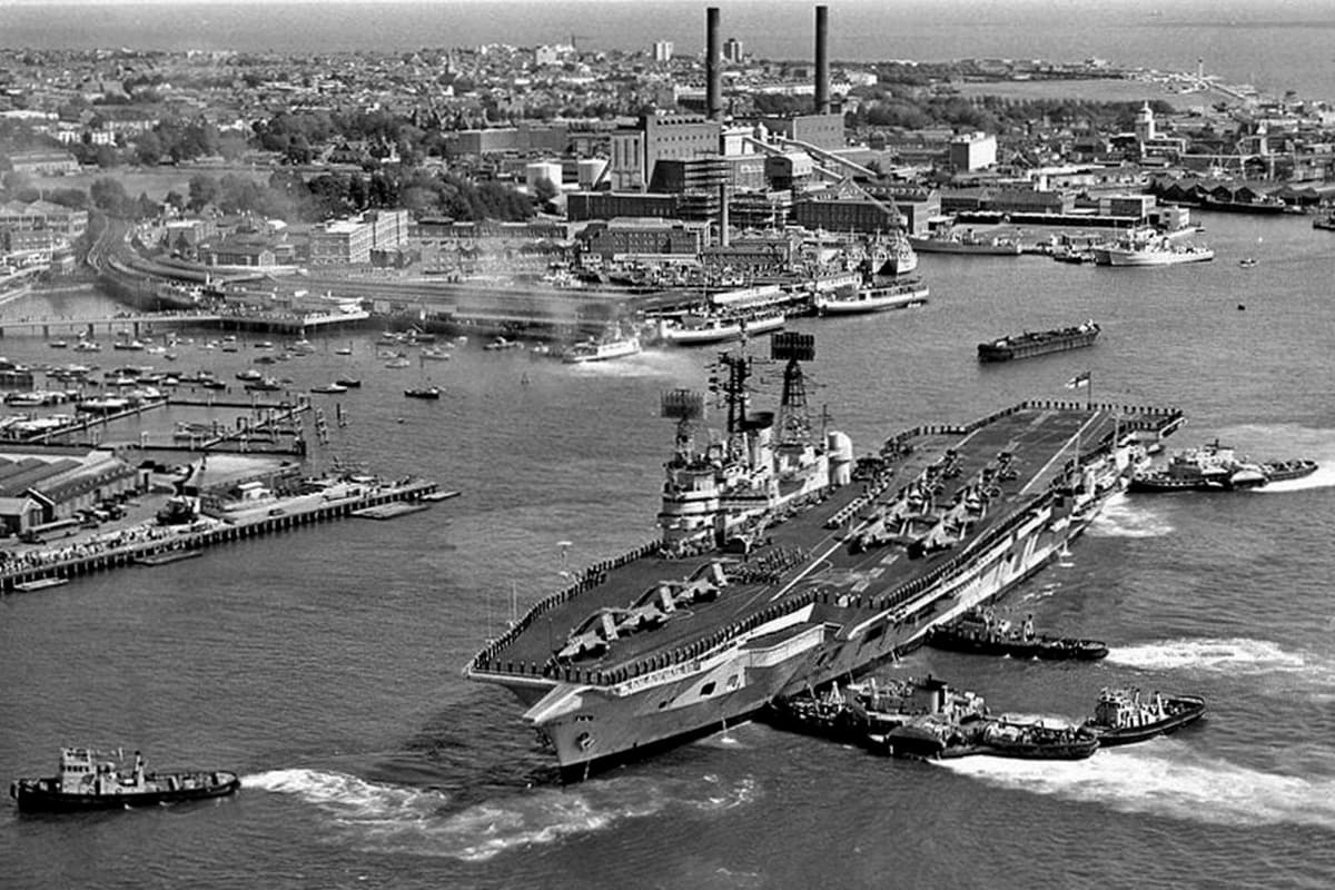 HMS Ark Royal in 1972.