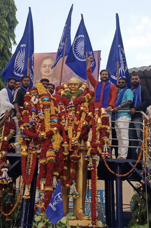 ChetanAhimsa's tweet image. #AmbedkarJayanti #Hubli #Dharwad #Babasaheb #equalitarianism