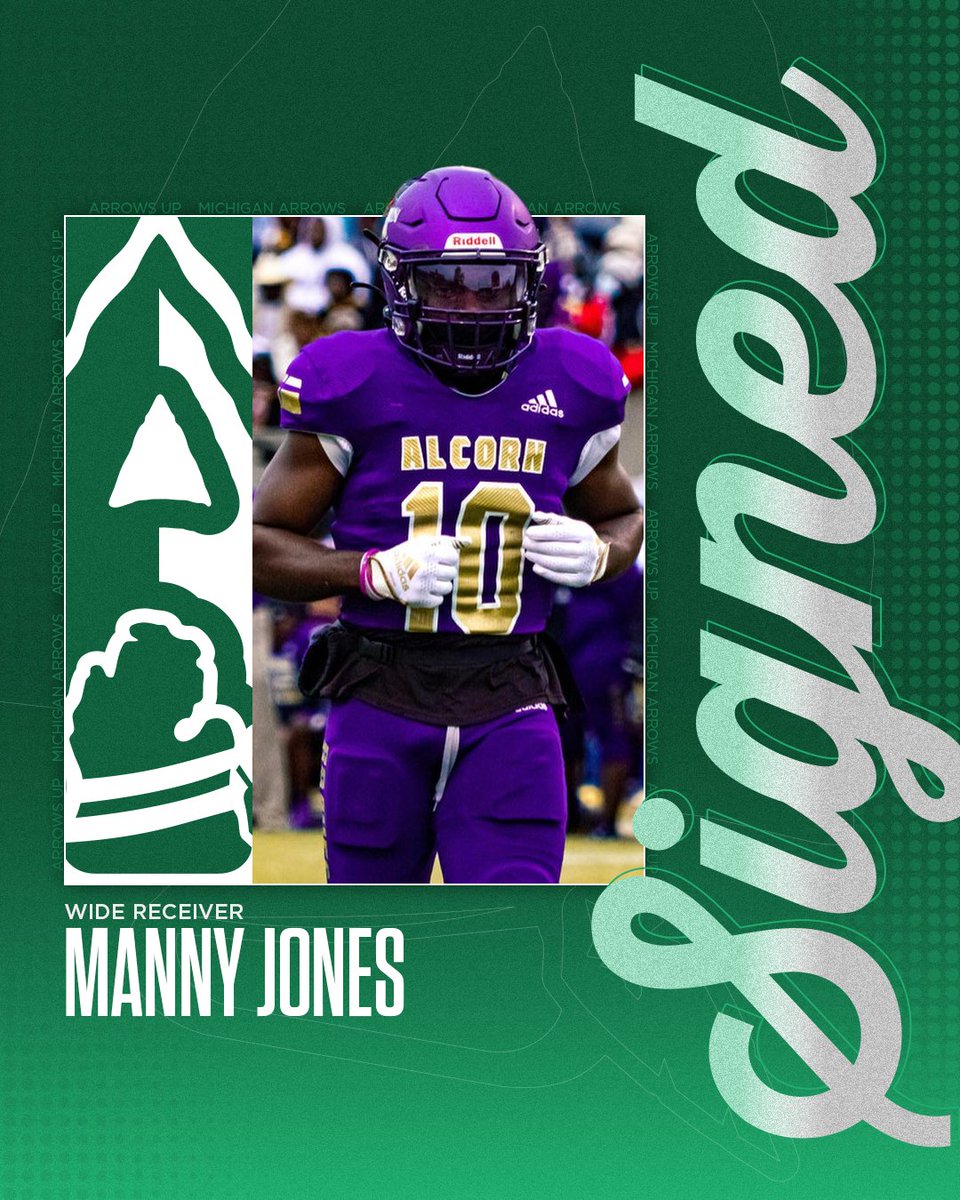 CoFLArrows's tweet photo. The Michigan Arrows are adding speed to the offense.
Welcome @MannyFlash10 Manny Jones Wide Receiver.

Jones brings quickness and playmaking ability to the Arrows receiving corps. A dynamic slot threat with the ability to create separation, he’s dangerous in space and gives the offense another weapon in the short and intermediate game. His versatility allows him to be used in motion, screens, and special packages designed to get the ball in his hands.

Explosive. Shifty. Playmaker.

Manny Jones is officially an Arrow.

#ArrowsUp