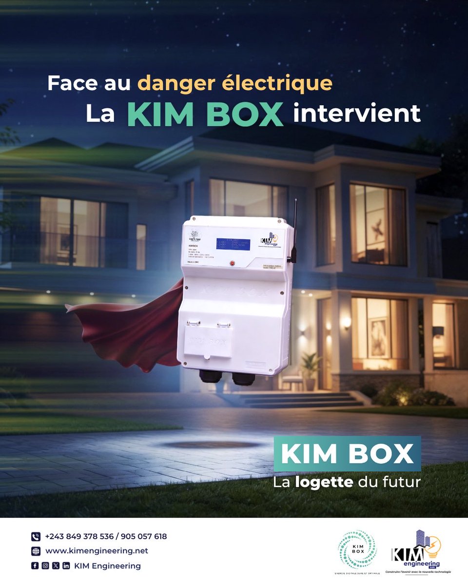 engineering_kim's tweet photo. ⚠️ Et si tout basculait en une seconde ?

Court-circuits, surtensions… des dégâts coûteux.

Avec la KIM BOX, anticipez et reprenez le contrôle.

👉 Contactez-nous dès maintenant et passez à une installation sécurisée.

#KIMBox #SécuritéÉlectrique #SmartEnergy https://t.co/J6RIWvNFhZ