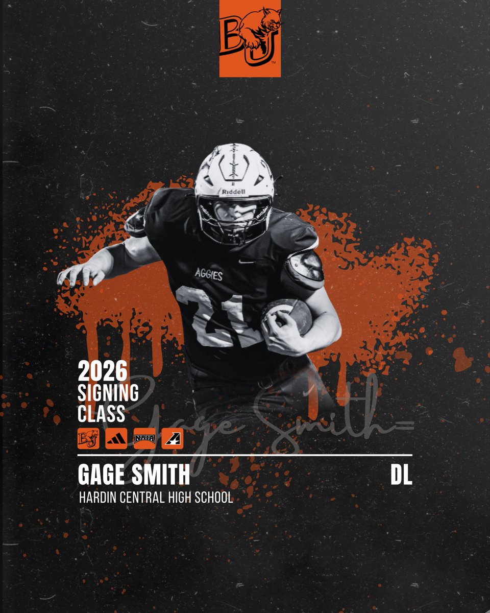 BakerU_Football's tweet photo. Introducing our Signing Class of 2026

DL Gage Smith of Hardin, Missouri

Welcome to the Baker Football Family!
#bakerbuildschampions https://t.co/qr7XSpWJpO