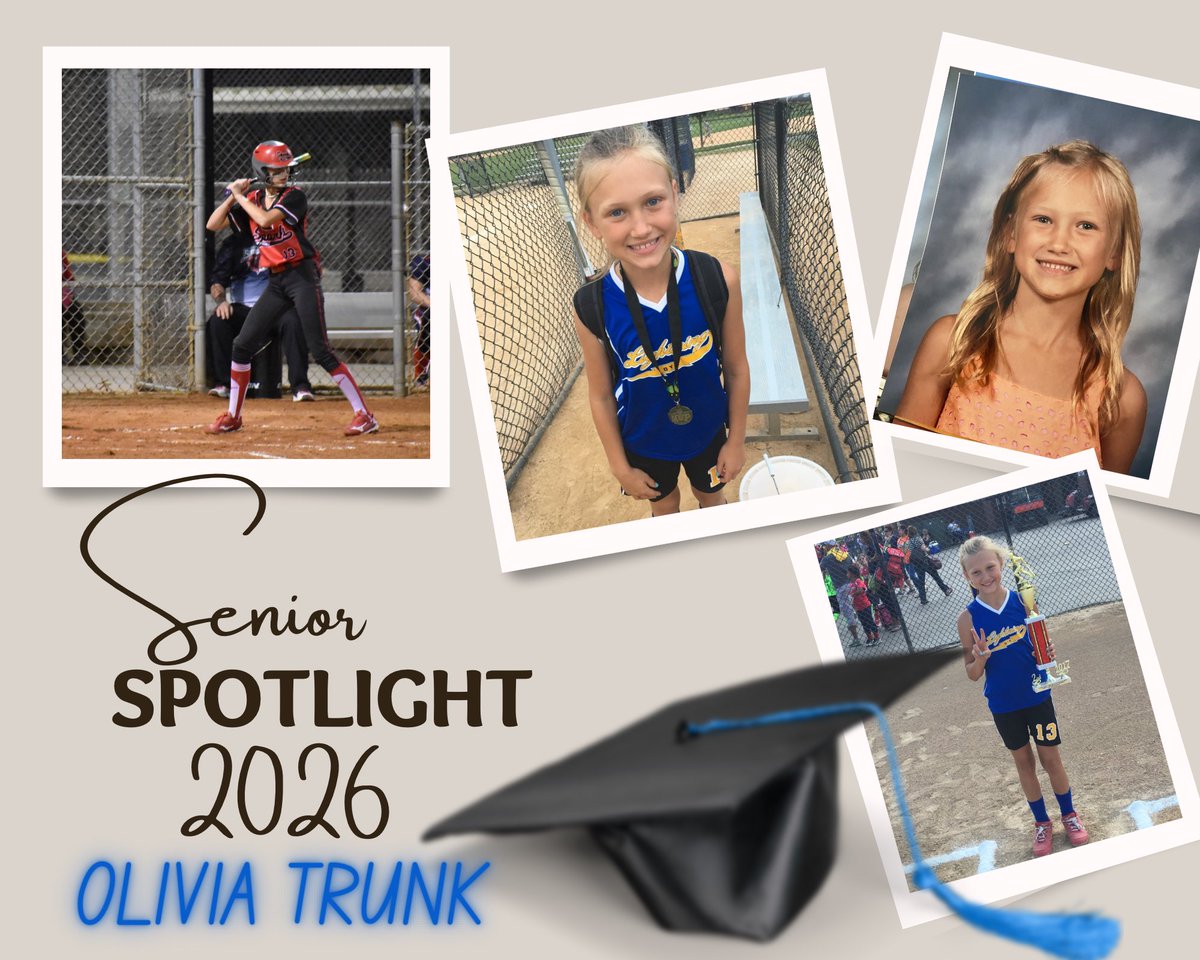 SR Spotlight: #11 Olivia Trunk 
Fav sball memory was going to TN &amp; team bonding like line dancing. I will miss the coaches &amp; players that made coming to softball everyday enjoyable. My advice: keep everything simple, don’t let the little things get in your head! <a href="/EaglesAthletics/">Sandburg Athletics</a>