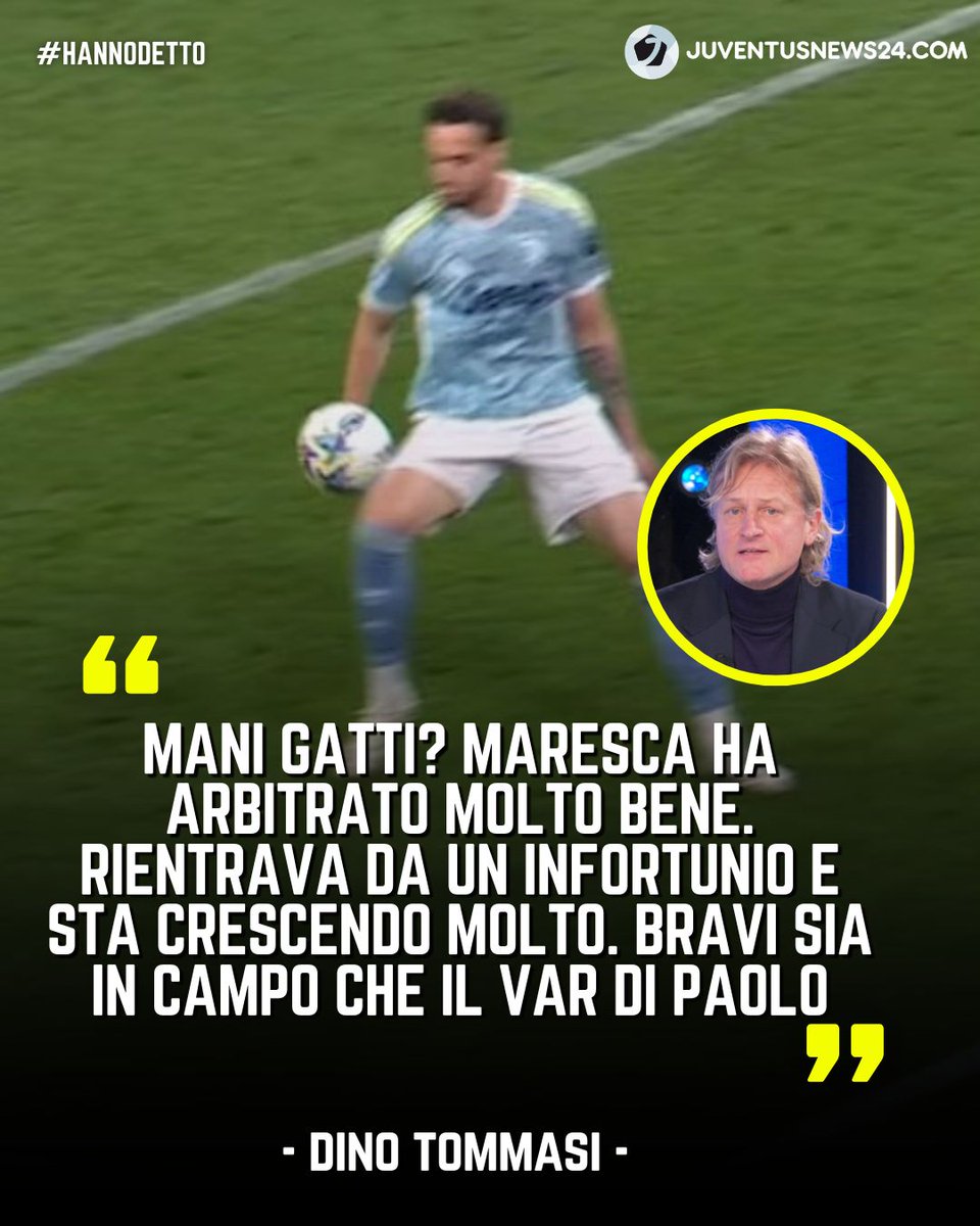 junews24com's tweet image. 🎙️Intervenuto ai microfoni di Open Var, Dino Tommasi ha fatto il punto su #AtalantaJuve promuovendo l'operato di #Maresca

💪Per il componente della CAN, il fischietto napoletano si è comportato molto bene giudicando in maniera corretta anche l'episodio di Gatti