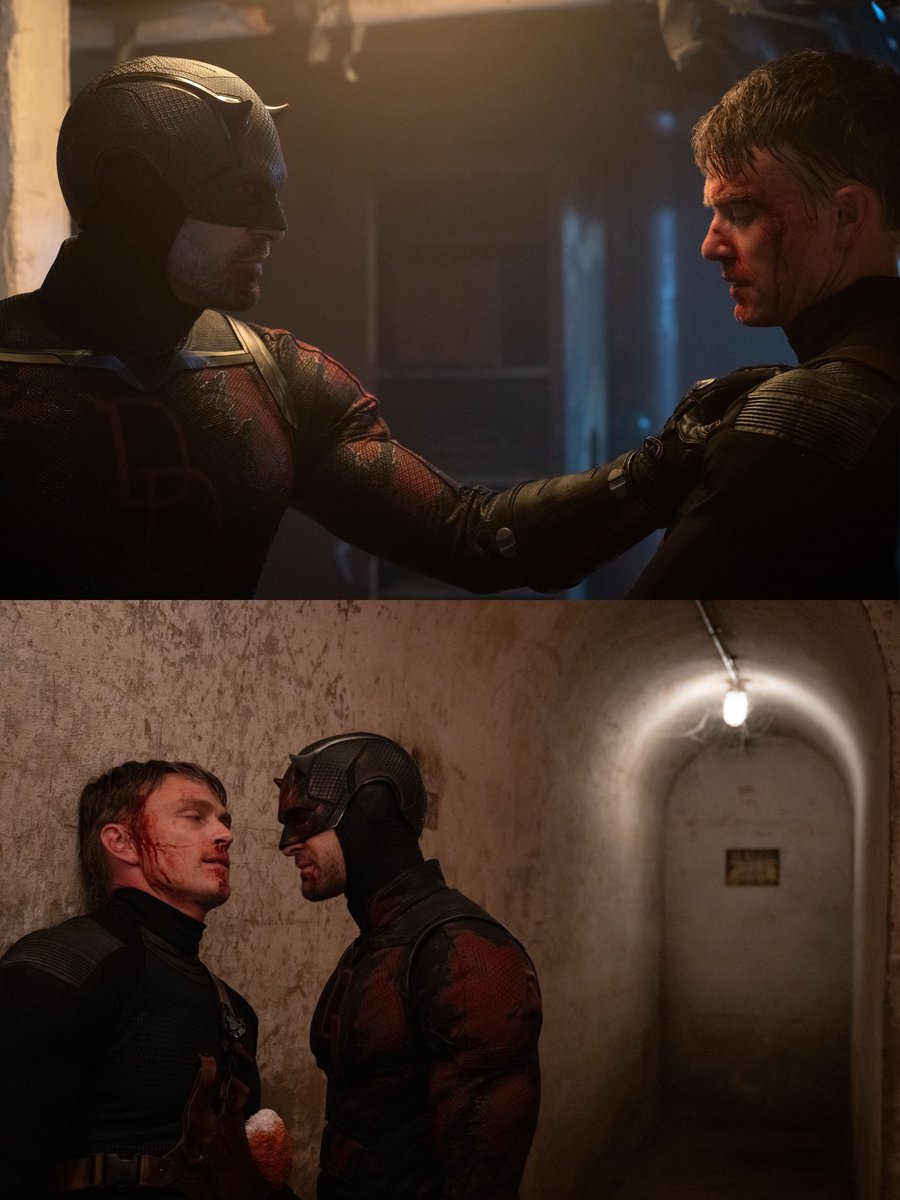 _DaredevilShots's tweet image. New look at Daredevil and Bullseye in E5 of ‘DAREDEVIL: BORN AGAIN’ Season 2.