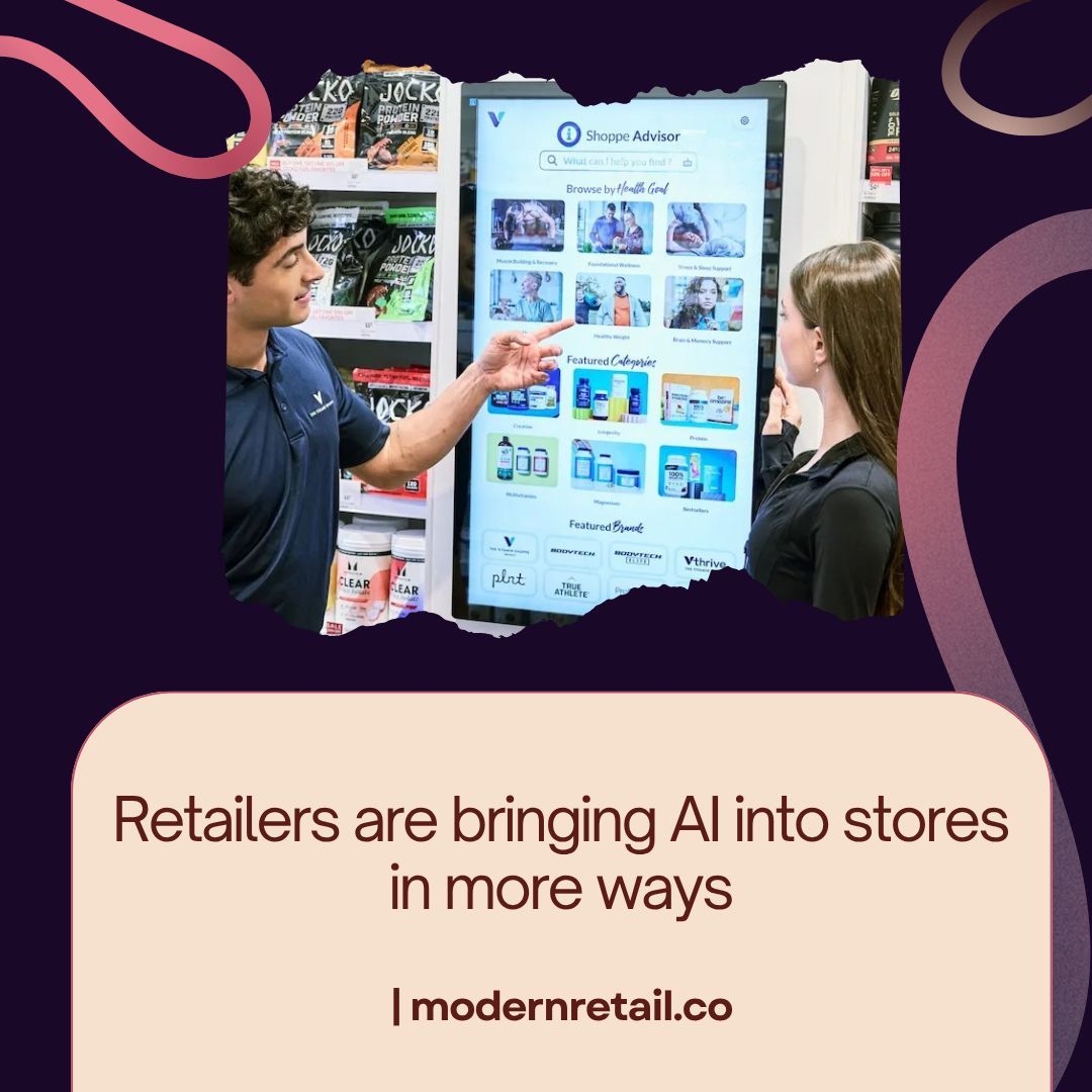 PrisyncCom's tweet image. Take a look at the latest updates in #ecommerce! 🗞🔍

Retailers are bringing AI into stores in more ways 👀🛍️ 

#Retail #News #EcommerceNews #Pricing #Shopify #OnlineShopping #AI