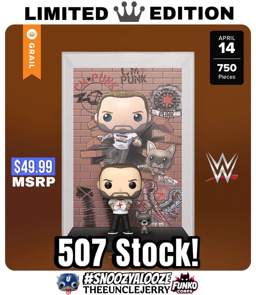 TheeUncleJerry's tweet image. 🗣️ LIVE..

Pop! WWE Covers CM Punk and Larry
Limited Edition Drawing 

👉 bit.ly/4s6CLo3

⭐️ Make sure you add to wishlist.. Then come back Friday morning and check for access (it will let you ATC) ⭐️

📌 Loaded stock is pictured.

#Funko #LimitedEdition #WWE #CMPunk #ad