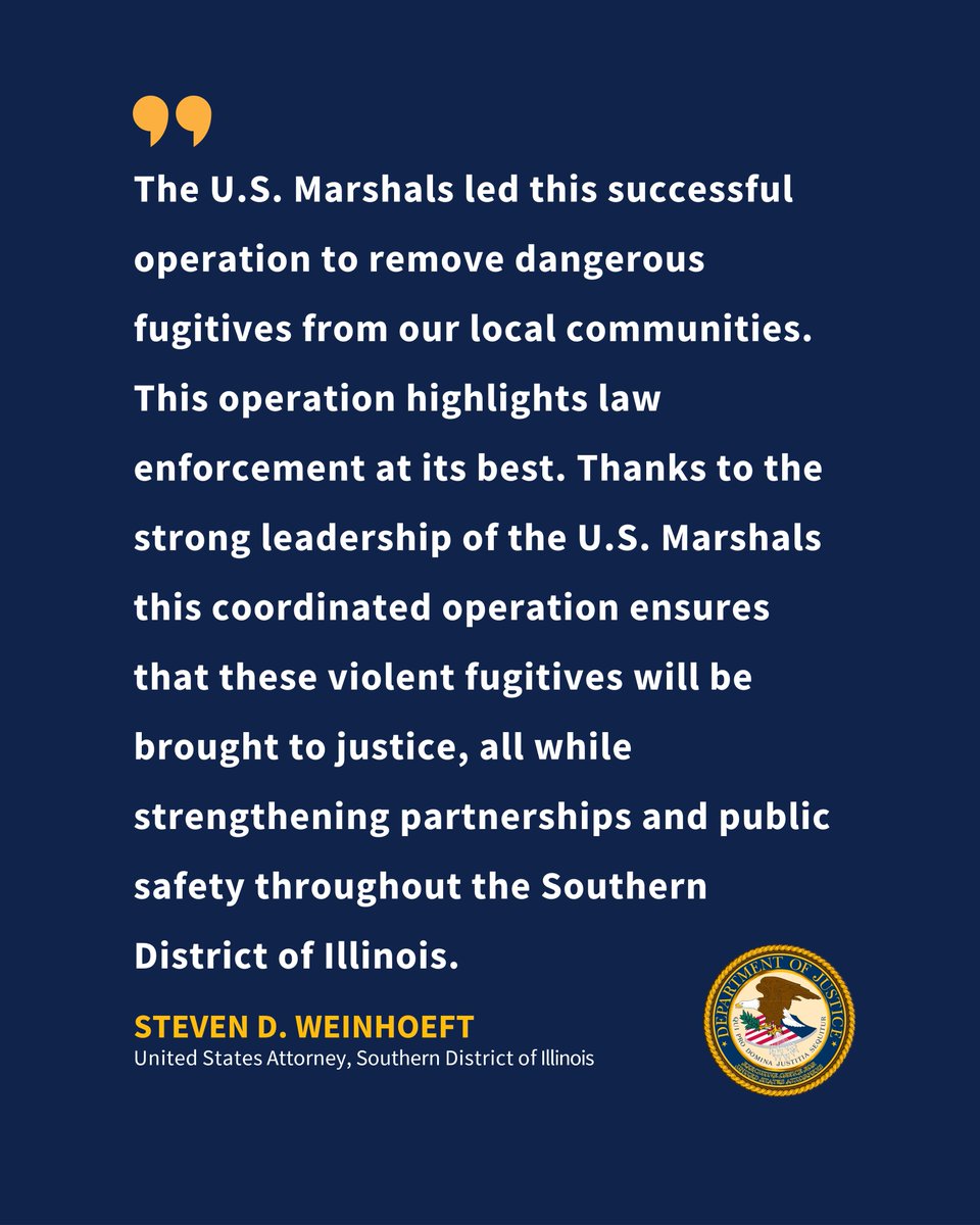 SDILNews's tweet photo. U.S. Attorney’s Office announces results of “Operation Big Muddy”
🔗https://t.co/mKWvv44a19 https://t.co/6l7ulDR5J9
