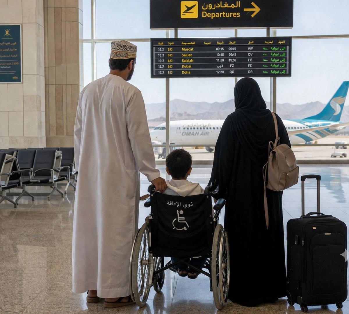 مؤلم ومتعب

🔽 أن يرهق بعض أطفال الإعاقة والتوحد وأهاليهم في ظفار بالسفر لمسقط لإجراء فحص للحصول على منفعة ونحن في العام ٢٠٢٦ م

التيسير حق
🔽 توفير الخدمة في مستشفى قابوس مطلب أو أن تأتي فرق الفحص لظفار لا أن ينجبر ذوي الاعاقة على السفر

( لعناية صندوق الحماية والصحة والتنمية )