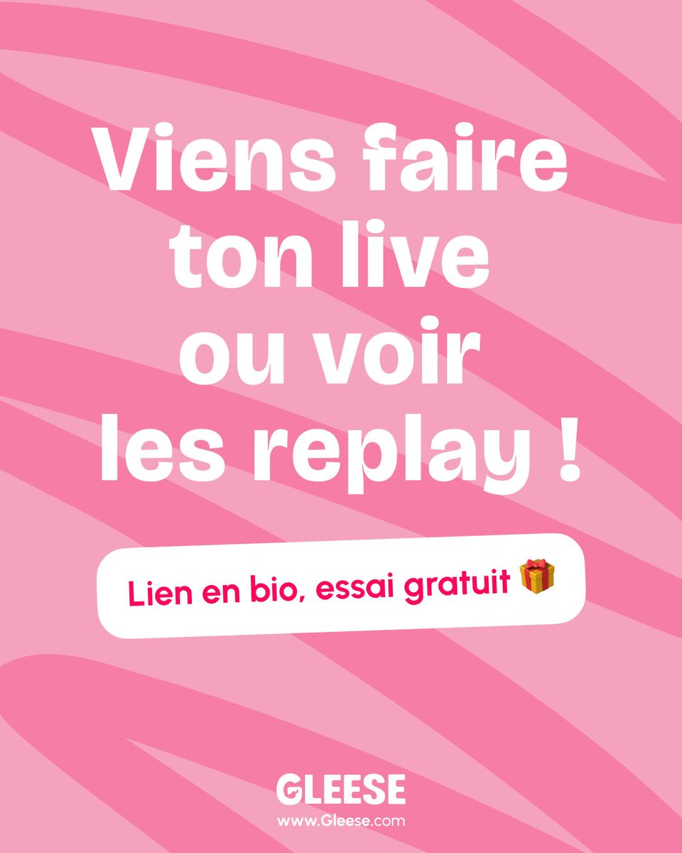 Gleese_off's tweet photo. Les Replay enfin dispo sur Gleese ! C'est le moment de venir faire vos lives les plus 🔥 

Go sur Gleese ! https://t.co/t76cjwZCNR