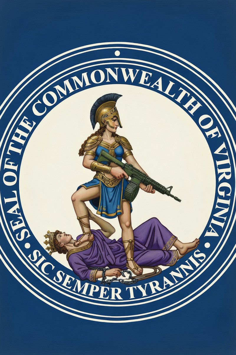 AmySwearer's tweet image. I've done it. 

I've perfected the Seal of the Commonwealth of Virginia. 

You're welcome.