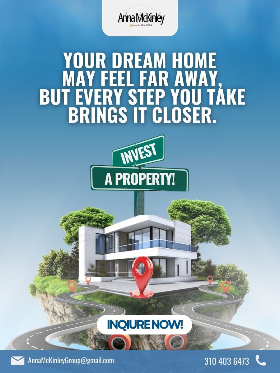 AnnaEasteden's tweet image. “Someday” is getting expensive.

Every day you wait, someone else secures your dream home. Make the move now! 

#realtor #losangelesrealestate #socalrealestate #socalrealestateagent #losangelesrealtor #realestateagent #realestate #dreamhome #realestate #investnow #newopportunity