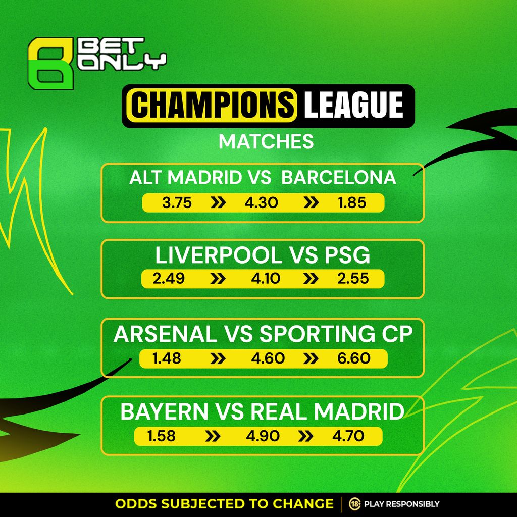 Big games. Big odds. 🔥
Who’s on your ticket tonight?

...
#betonly