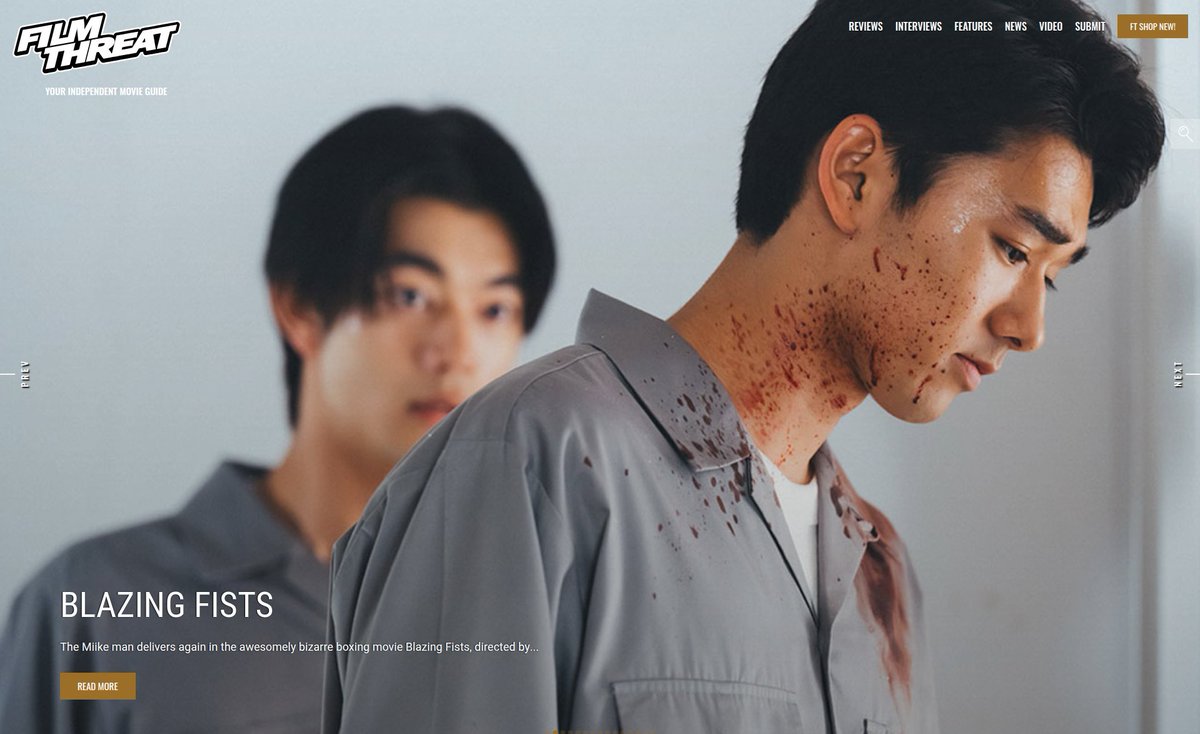 FilmThreat's tweet image. “…Yagura and Ryoma Akai meet at a Juvenile Detention Center in Tokyo…” Michael Talbot-Haynes enters the fighting ring with Blazing Fists.
filmthreat.com/reviews/blazin… #SupportIndieFilm #BlazingFists #Action