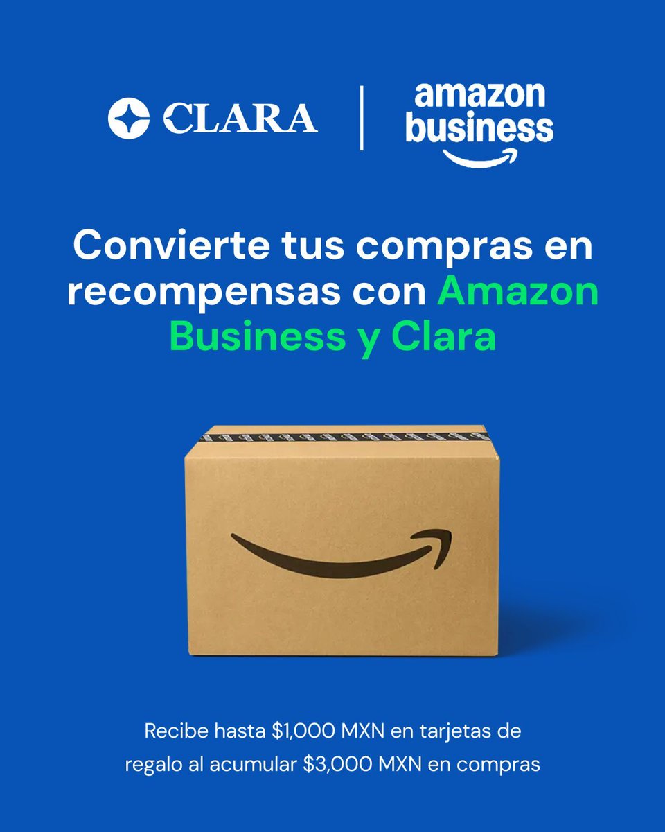 ramosagude's tweet photo. Los procesos de compras y procurement deberían ser simples (incluyendo la facturación). Por eso nos aliamos con Amazon Business 🛒 

A través de esta alianza, vamos poner nuestra tecnología combinada al servicio de las empresas en México 🇲🇽 

#amazon #business #empresas https://t.co/mGYe6ozygf