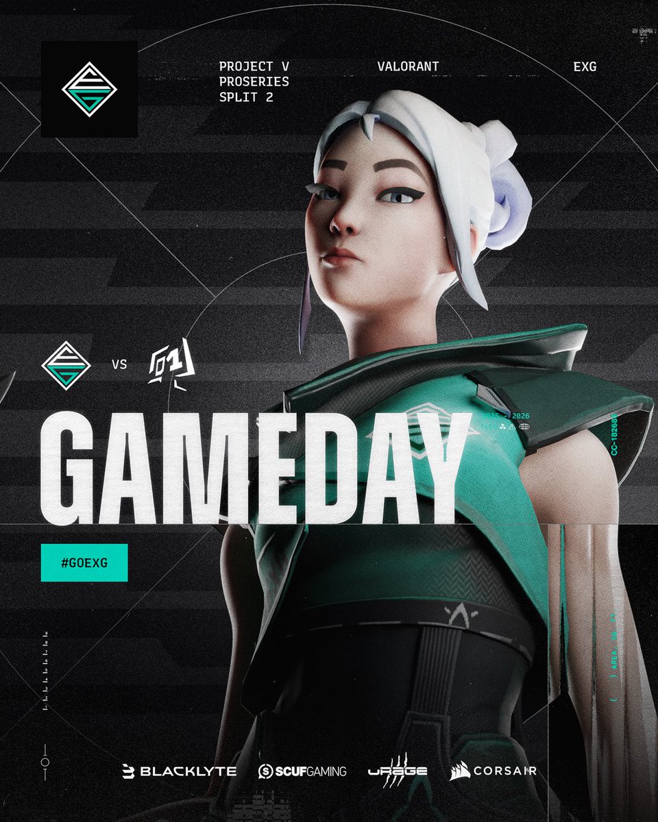 ExceptionalGM's tweet image. Matchday 🔥

We are playing today in the @projectvgg  #PROSERIES SPLIT 2.

🕖 19:00 CEST 
🆚 @TheOneHQ 

@NexVLRNT 
@markesw0w 
@pacoVLR 
@rossuk_ 
@ItsSm1le 
@soon_vlr 

💼 Manager: @a1ex006 

#Valorant | #esport | #goEXG 💚