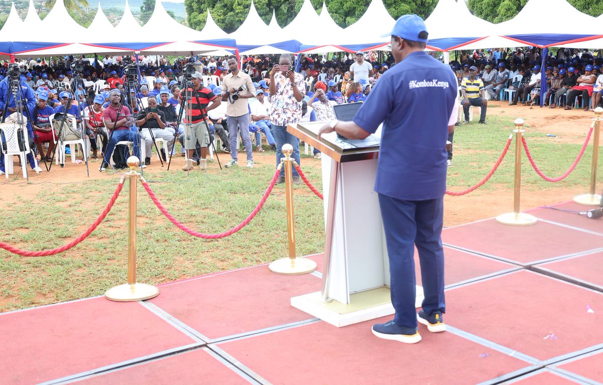 Today in Taita Taveta County, I held a delegates meeting bringing ...
