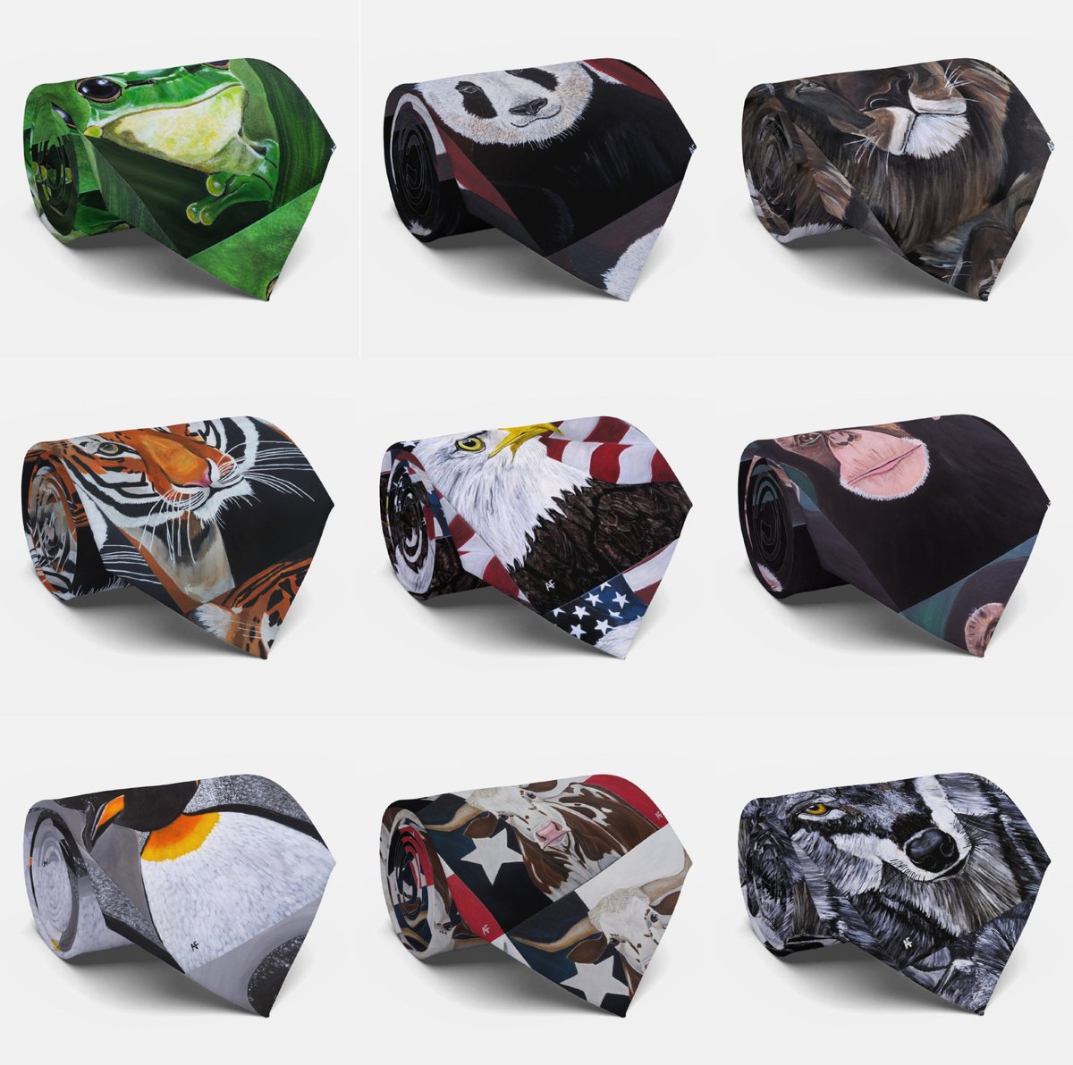 AlfredFoxCreate's tweet image. Check out these wildlife ties available at Zazzle. Perfect for Birthdays and Father's Day. zazzle.co.uk/store/alfred_f… #zazzle #zazzlemade #art #gifts #ties #fathersday #birthdays #forhim #forher #neckties