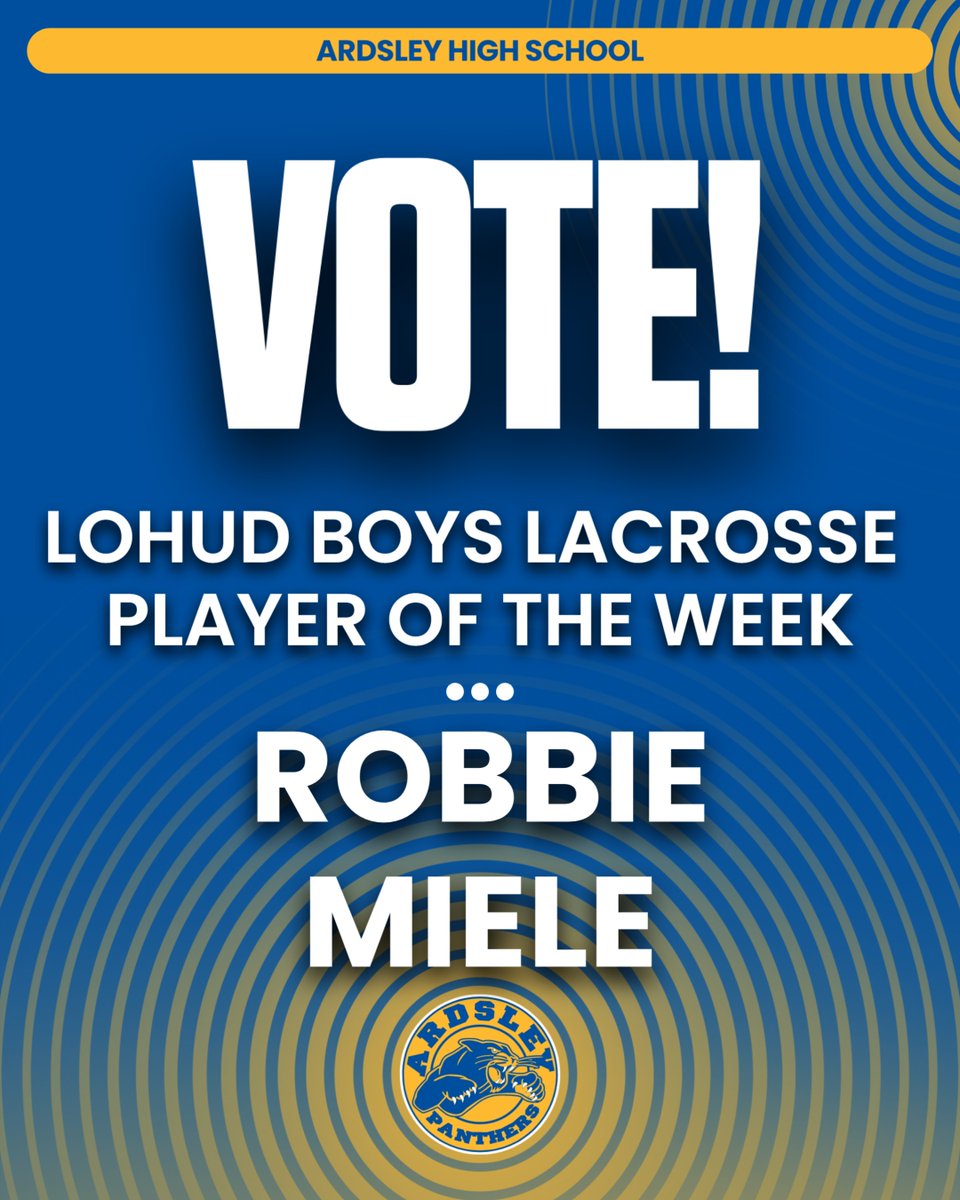 ArdsleySports's tweet photo. Robbie has been nominated for lohud Boys Lacrosse Player of the Week. Get those votes in!

https://t.co/EH3n8sc1i8 https://t.co/gqjxCQqQqz