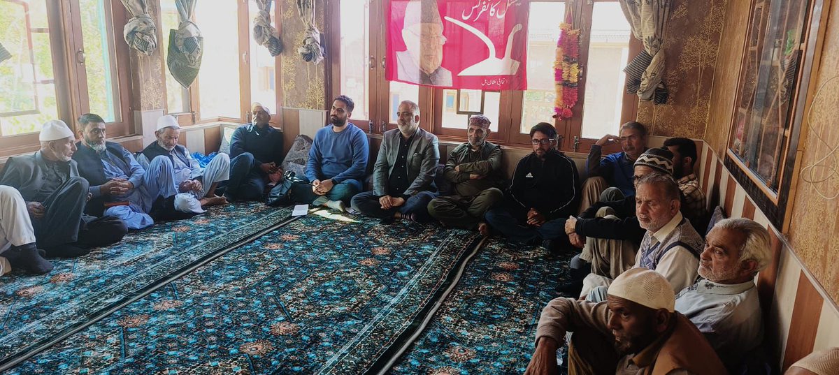 Honourable MLA Hazratbal <a href="/salmanalisagar/">Salman Sagar</a> today addressed the office bearers of Block Tailbal in his constituency at Khimber and took a comprehensive review of ongoing and proposed developmental works in the area.

During the interaction, he received a detailed briefing on various