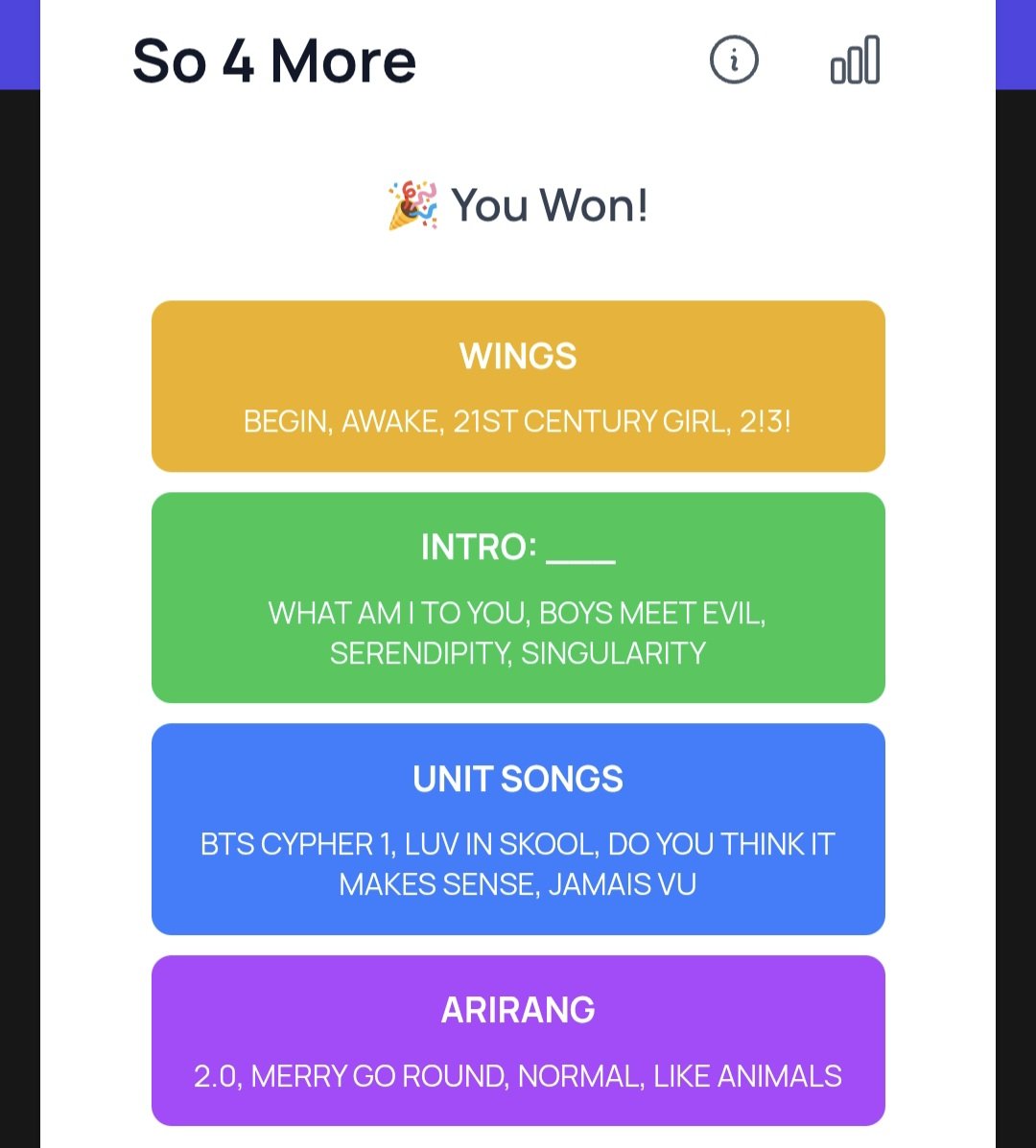 Silverspoon6666's tweet image. Sharing today’s (2026.04.15) BCD quiz answers based on my own results 📌
Hope this helps. Happy streaming 💿✨

Heardle: 2!3!
Film Out: Like Crazy
Blue &amp;amp; Grey: MONEY
So 4 more: