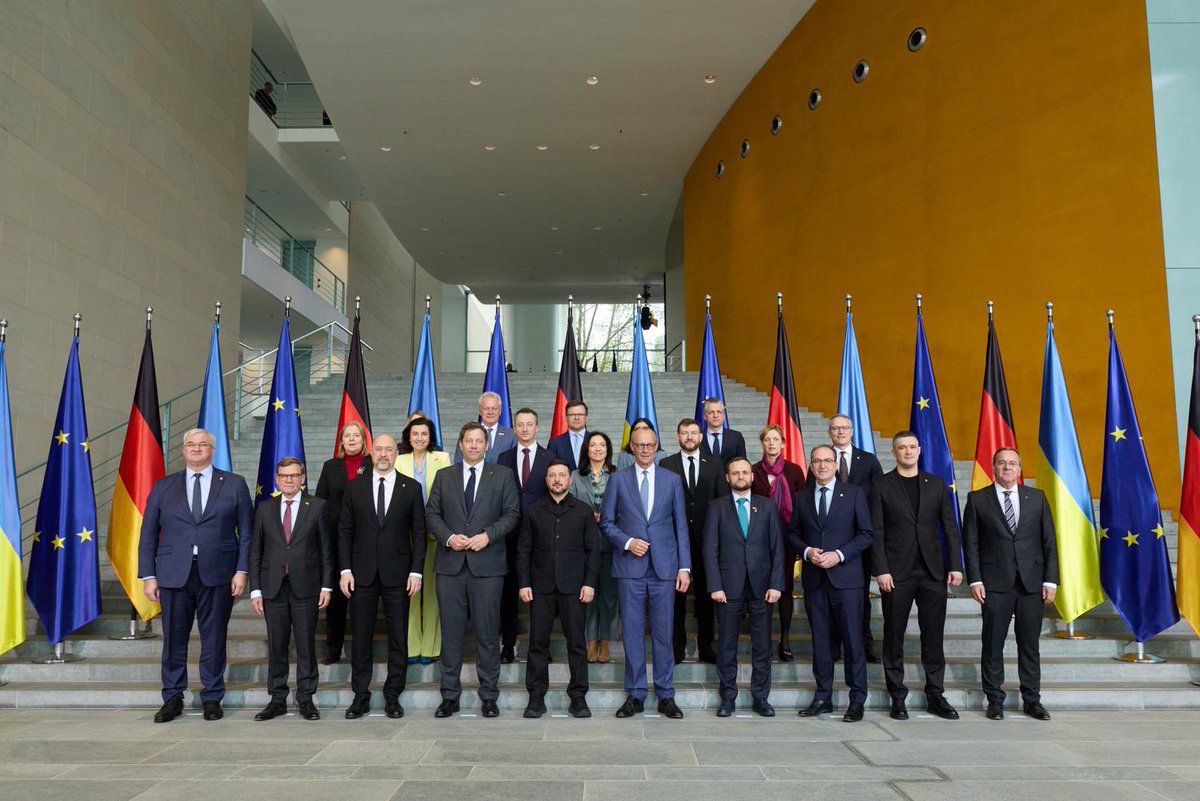 andrii_sybiha's tweet photo. Under the leadership of President @ZelenskyyUa and @bundeskanzler Friedrich Merz, alongside other ministers, I took part in the Ukraine–Germany Intergovernmental Consultations in Berlin. 

For the first time in many years, we resumed this effective format to further strengthen our cooperation which allow us to transform agreements into concrete projects and practical steps. 

The joint declaration reflects the strategic level of our partnership — recognising Germany’s leadership in supporting Ukraine and the full potential of our bilateral relations. And for us, Germany remains among our closest partners. 

Today’s consultations delivered tangible results, including the announcement of a €4 billion defense support package to strengthen Ukraine’s air defence and long-range capabilities.

We also agreed to launch regular consultations on security and defense policy between our foreign and defense ministries, and welcomed the establishment of the Industrial Ramstein format — an important step in deepening industrial cooperation.

These formats are mutually beneficial. For Germany, Ukraine is a prospective economic, energy, and defense partner. We are contributing to Germany’s and Europe’s strength, safety, and prosperity.

These decisions will enhance our joint resilience and contribute to strengthening security and stability across Europe. Ukraine and Germany are not just partners – we are strategic allies shaping Europe’s future together.