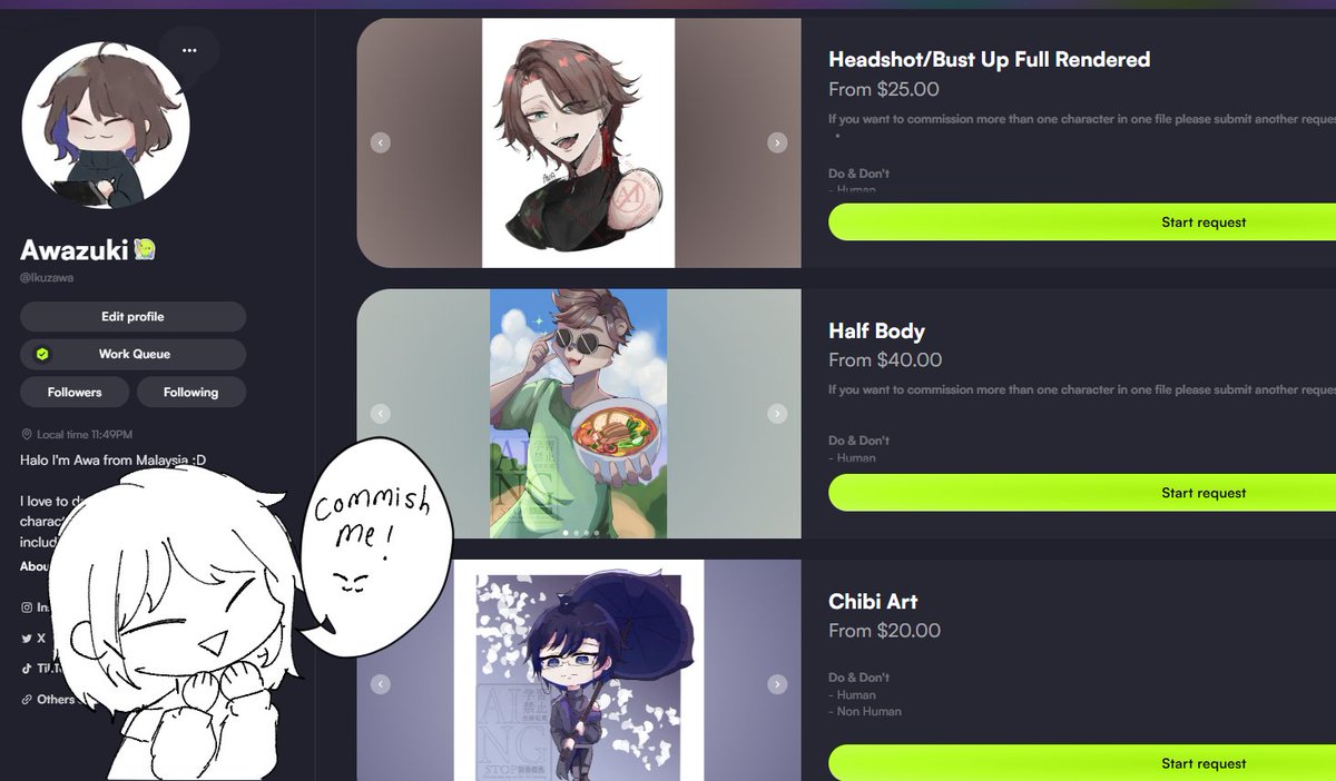 Ikuzawa2's tweet photo. I may not be the popular artist but hey my commission open :D  Feel free to commish me to reach the verified.  
#VGen #VGenOpen

https://t.co/Y0DsnCp5NY https://t.co/xDk6H02Gg7