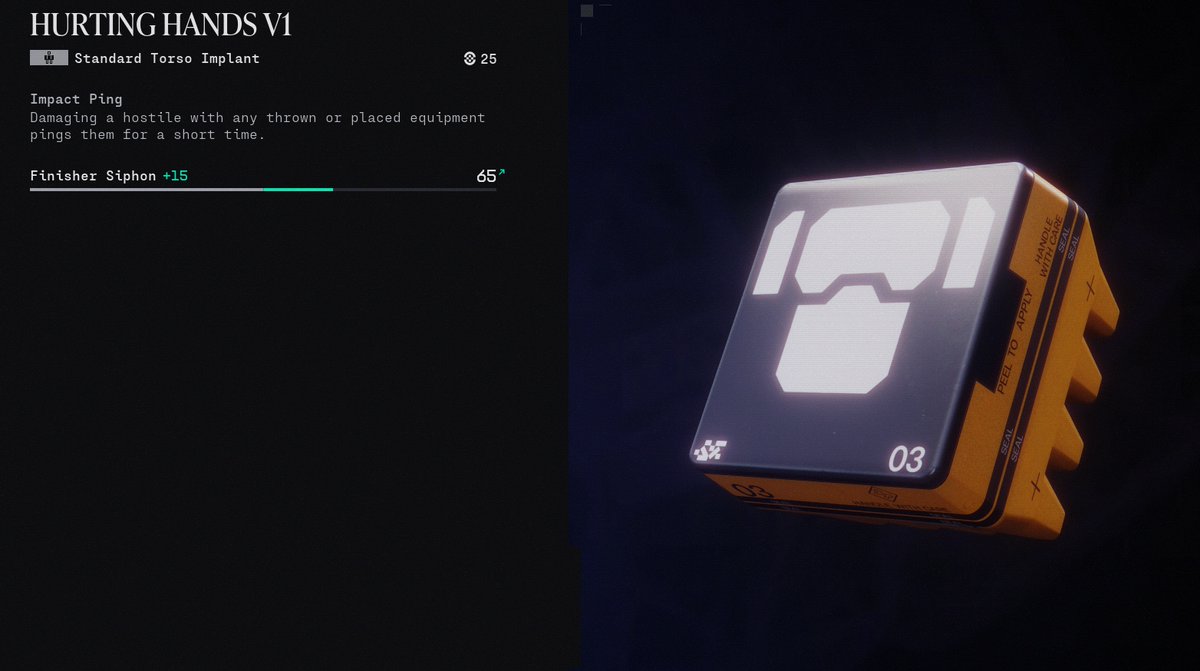 They've changed how Implants look in Marathon! I love these new models :D