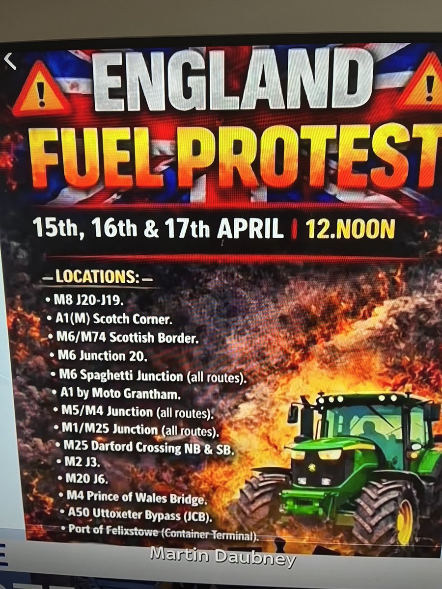 England fuel protest