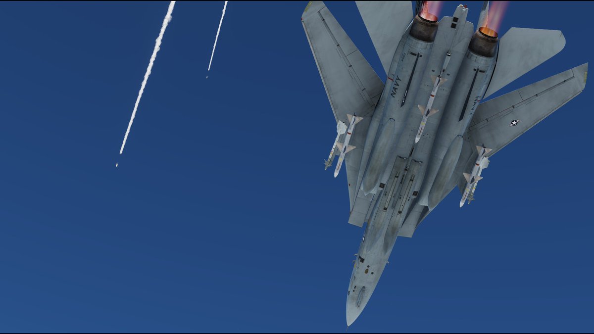 Touma_nomad's tweet image. 本日の4YA出撃後半。久々にF-14AでCAPがしたくなった。計8機以上の撃墜戦果でした。またウラカゼさんともSu-33を迎撃したりして、気分はまさにトップガンでございました🫡
#DCS #DCS_World #DCSWorld