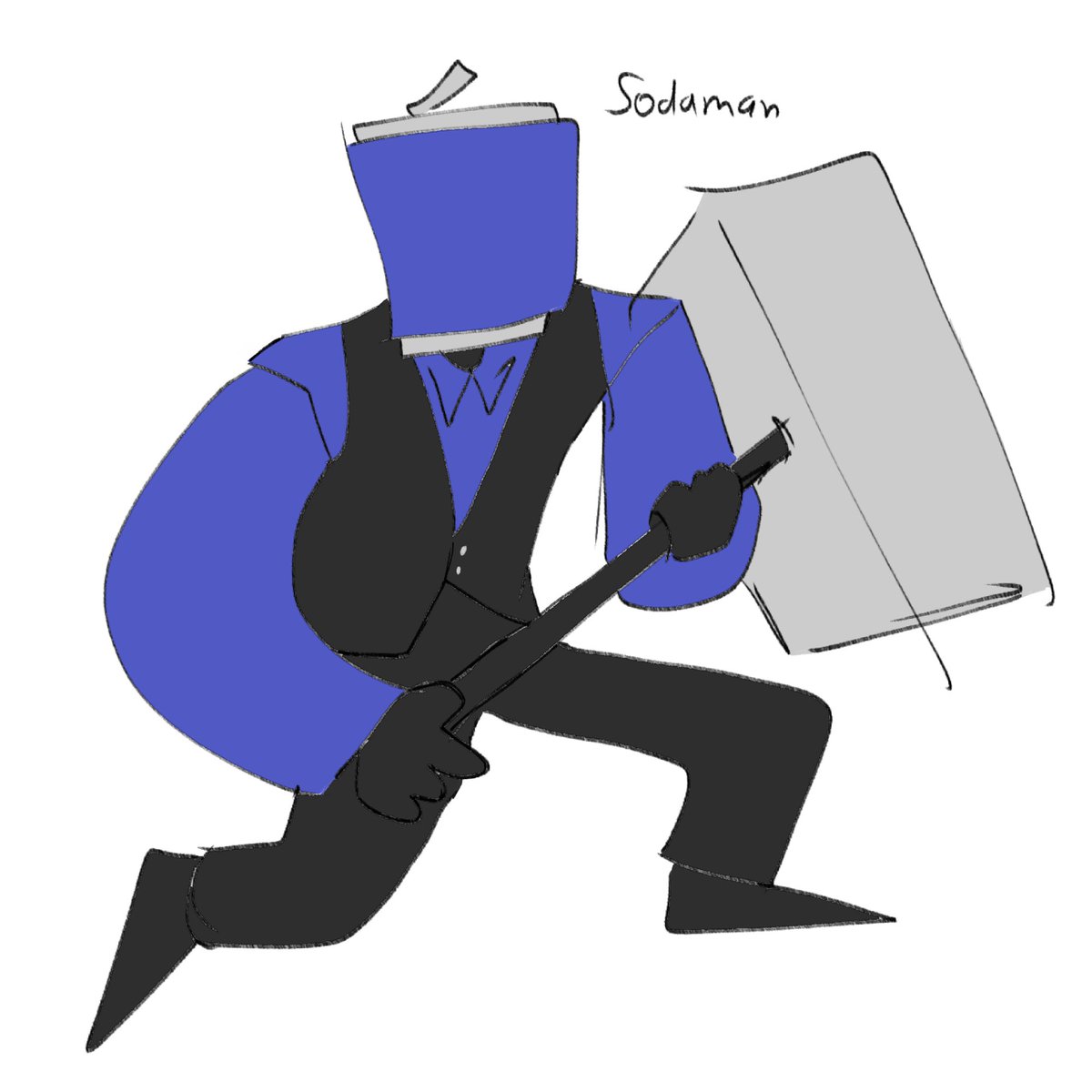 My coolass scrackpot oc 
Sodaman