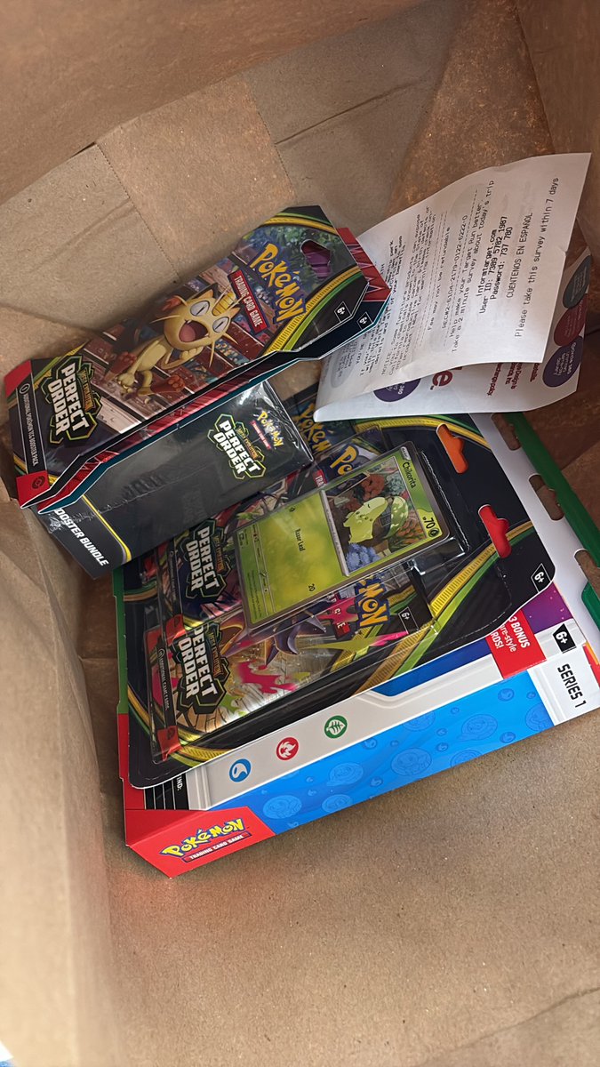 mynameis_moises's tweet photo. @squirtletcgoc2 @PokeNabu short line at Target Diamond Bar. Lots of stock at the moment. Mostly Perfect Order booster boxes. Lots of perfect order and destined rivals sleeves. https://t.co/Bjj3quhCWR