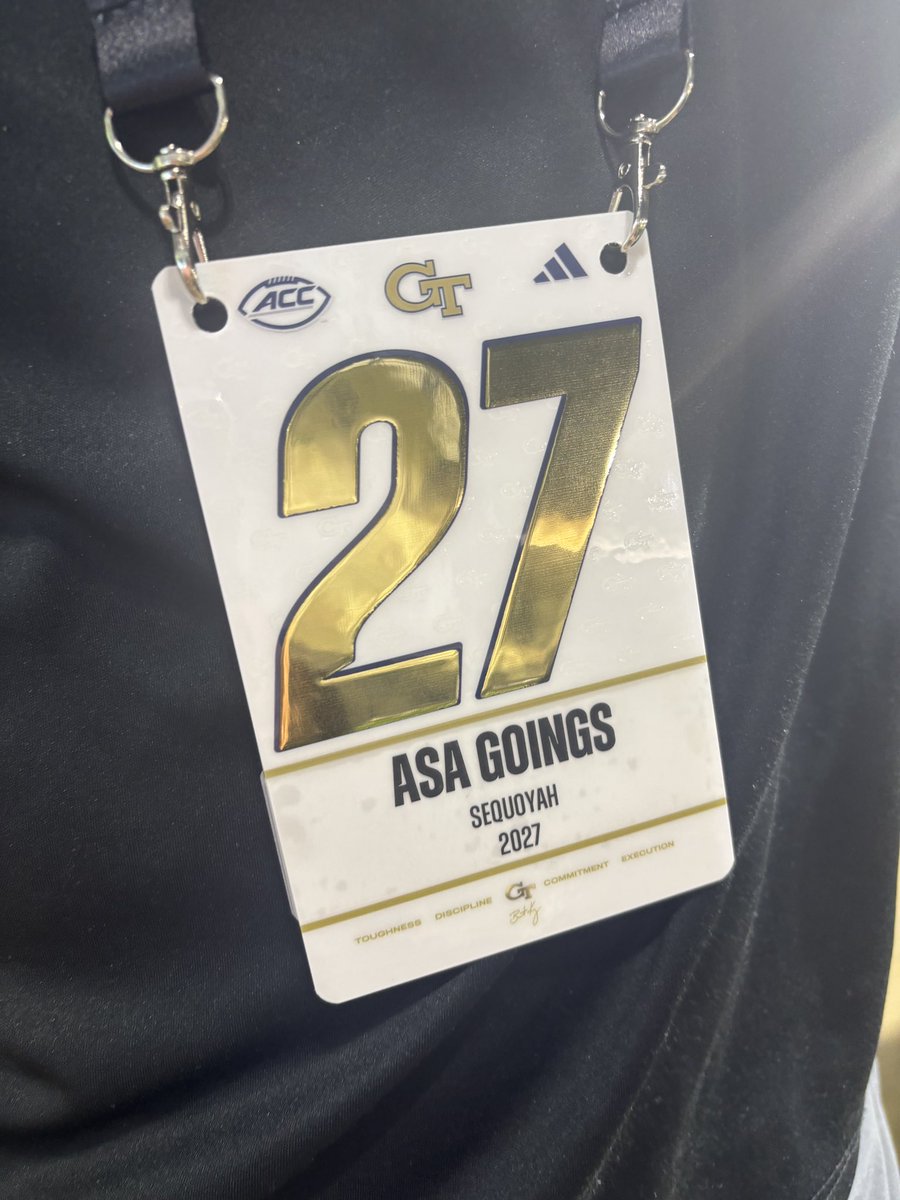 Had a great day <a href="/GeorgiaTechFB/">Georgia Tech Football</a> loved getting connected with all the coaches. Thank you <a href="/CoachAnderson28/">T.J. Anderson</a> for having me out and watching a high intensity practice and I can’t wait to be back soon! <a href="/Coach_Marr/">Nate Marr</a> <a href="/vsunseri3/">Vinnie Sunseri</a> 
<a href="/ChiefsRecruits/">Sequoyah Chiefs Football Recruits</a> <a href="/RecruitGeorgia/">Recruit Georgia</a> <a href="/CoachBrentKeyGT/">Coach Brent Key</a>