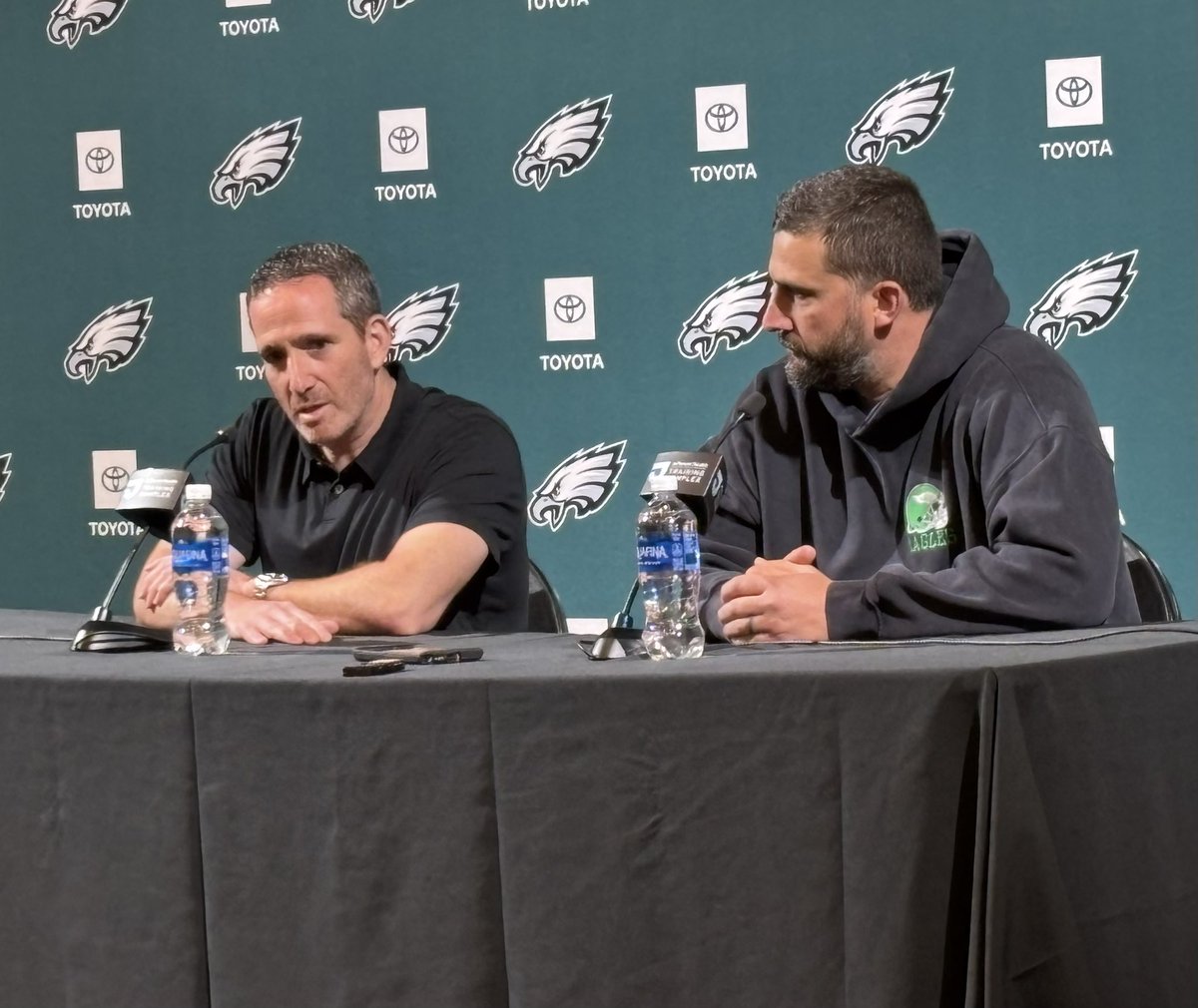 “Physical, explosive player”

Howie Roseman says when you bring in these Green Bay coaches like OC Sean Mannion, you see the vision of how Dontayvion Wicks will fit in. 

Howie and Nick Sirianni have been  watching him for a while and have wanted him
