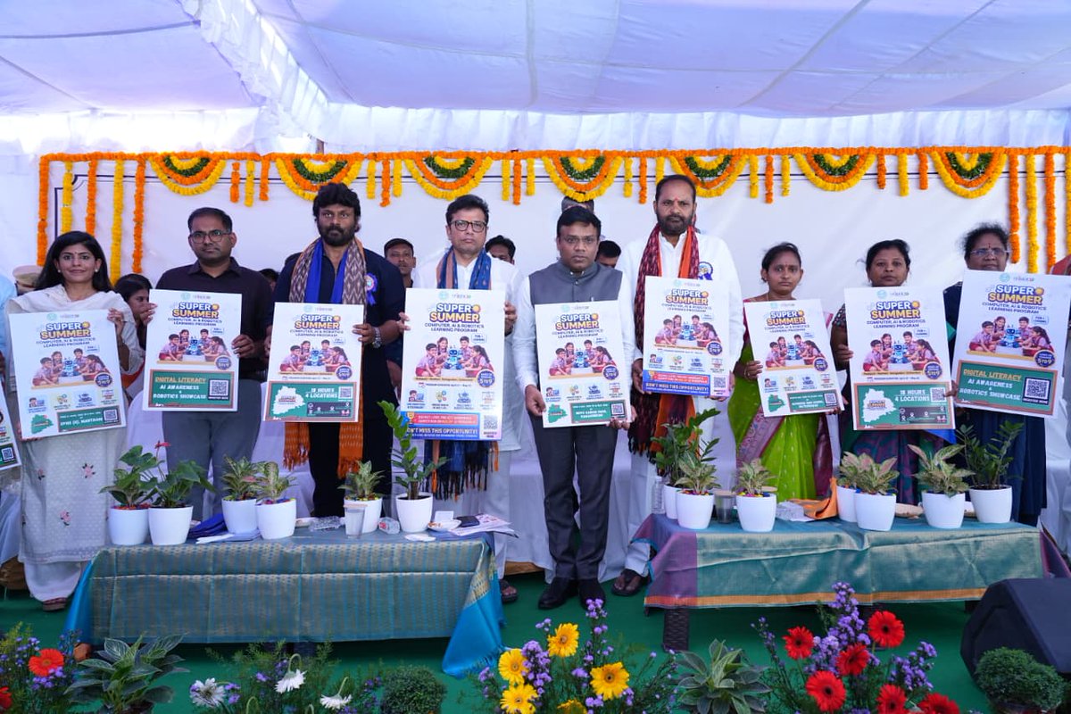 MdTfiber's tweet photo. Deep gratitude to the Government of Telangana & our Hon'ble CM Garu, Hon'ble Minister Garu for the trust and leadership that empowers us every day. And a very special thank you to the District Collector garu of Peddapalli @Collector_PDPL  your support on the ground is what turns vision into reality. 🙏🙏

At T-Fiber, we believe connectivity is just the beginning.

Today, under the T-Nxt program, we're proud to launch a Summer Camp on Computer Education, AI & Robotics for Class 5–9 Government School Students in Peddapalli district! 🤖💻

📍 Peddapalli | Manthani | Ramagundam | Sulthanabad
🗓️ April 27 – May 23

Building on the incredible response to our Rural AI Lab at Adavi Srirampur, this camp will train young rural minds in:
✅ Digital Literacy
✅ Artificial Intelligence
✅ Robotics

Because at T-Fiber, we don't just connect villages — we empower them. 💡

No rural child left behind in this digital Age. 🇮🇳

#TNxt #TFiber #RuralAI #DigitalInclusion #FutureReady #Telangana